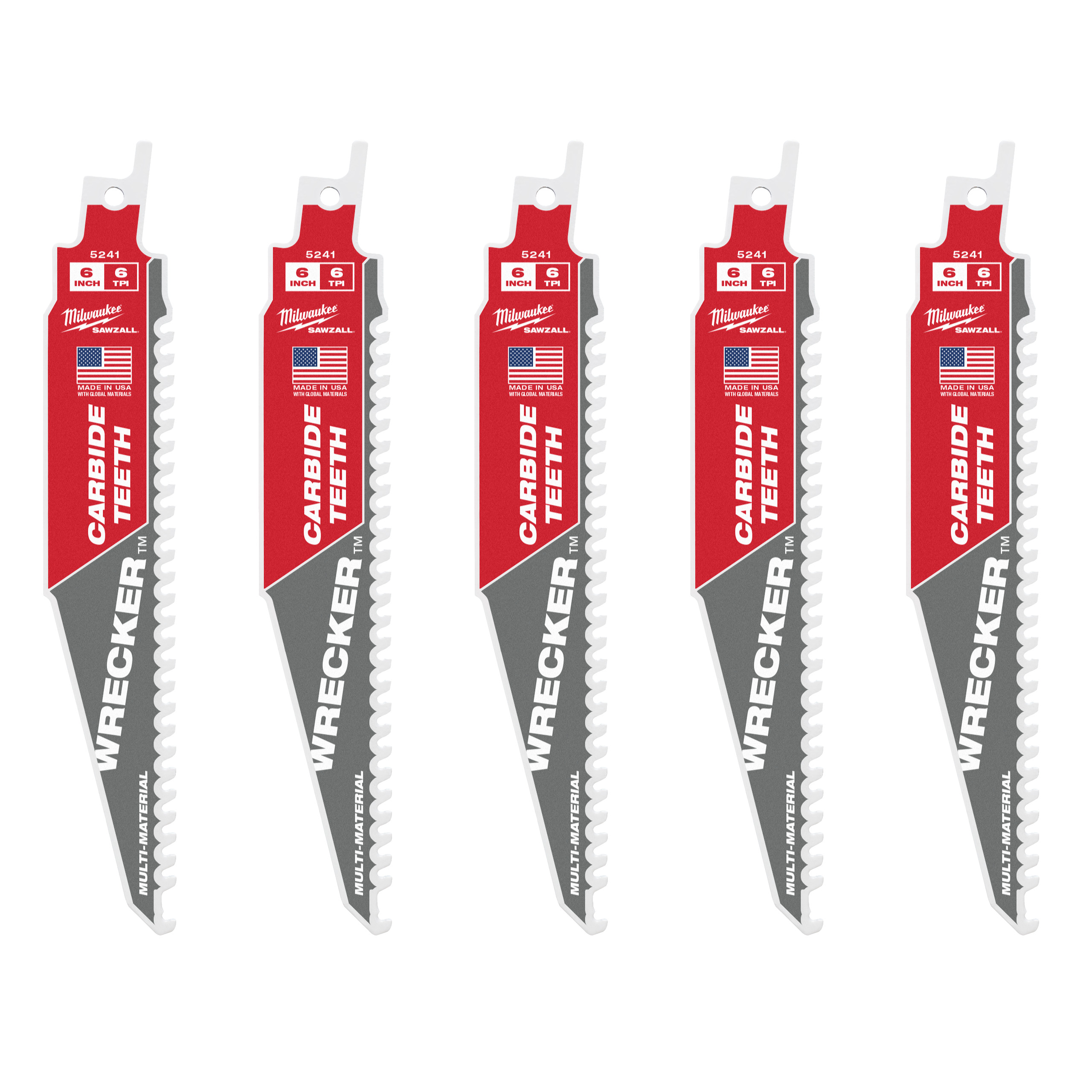 Panza WRECKER cu dinti din carbura 150 x 6 Tpi - 5 buc - 48005541