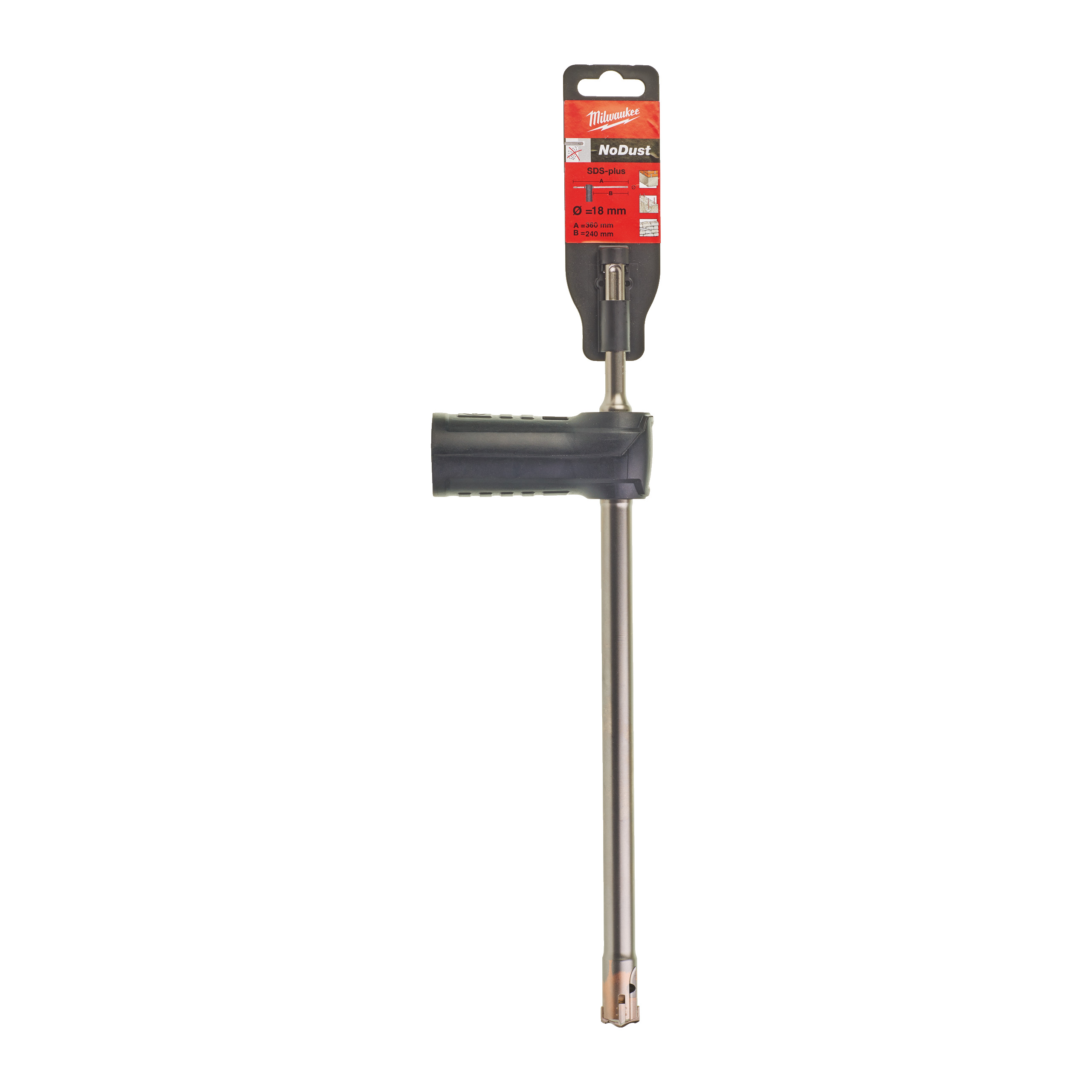 Burghie fara praf SDS-Plus - 4 taisuri - Design dintr-o bucata- SDS-Plus Dustless 18 x 360 - 1 buc - 4932459286