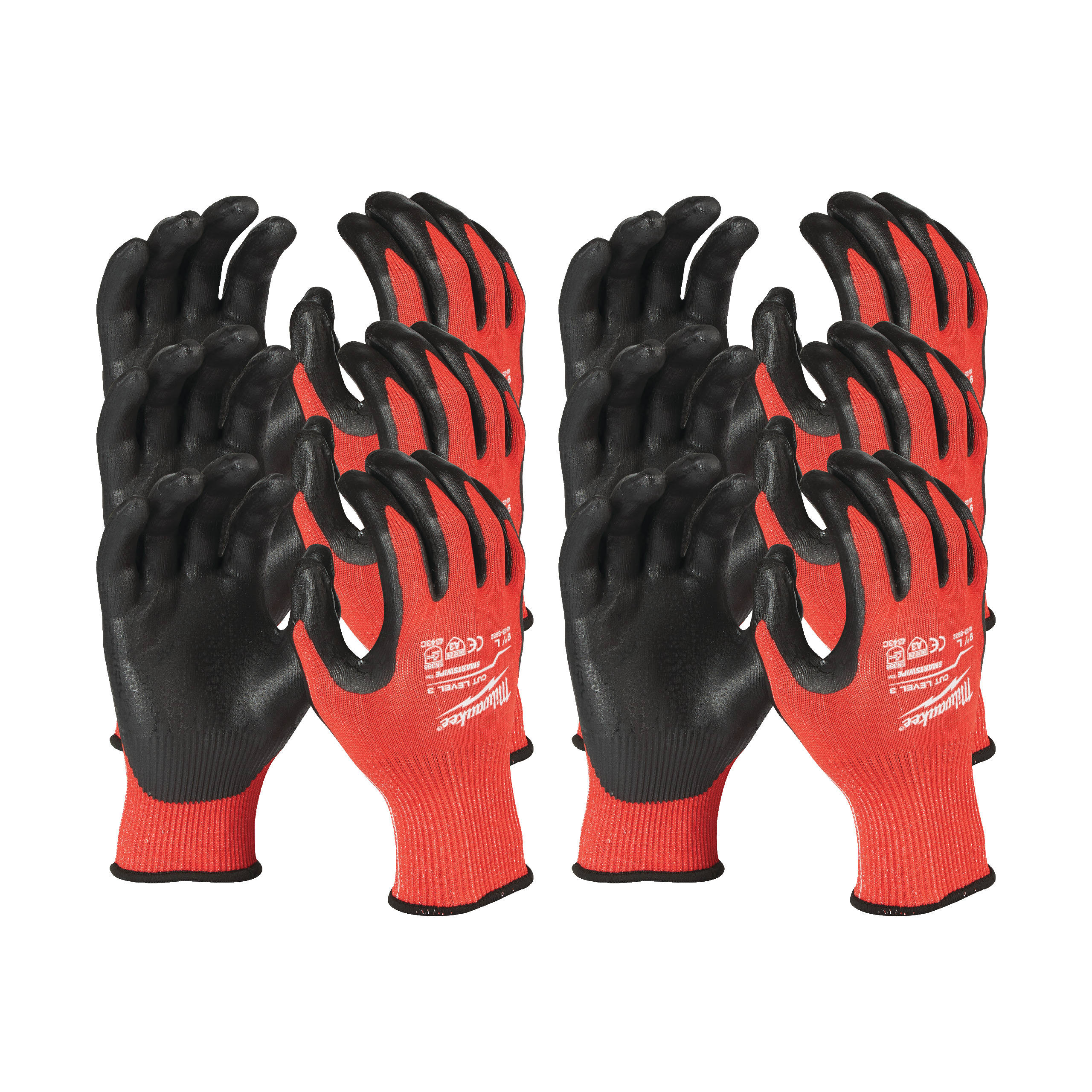 Manusi rezistente la taiere 3-C - XL-10 - set 12 buc. - 4932471620