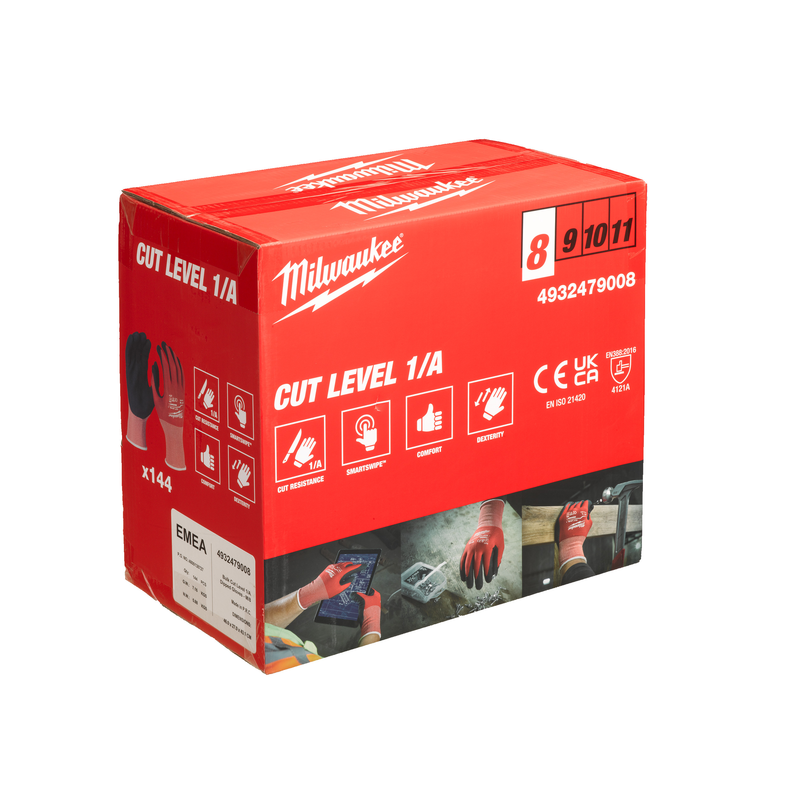 Manusi rezistente la taiere A - 8-M- 144 buc. - 4932479008
