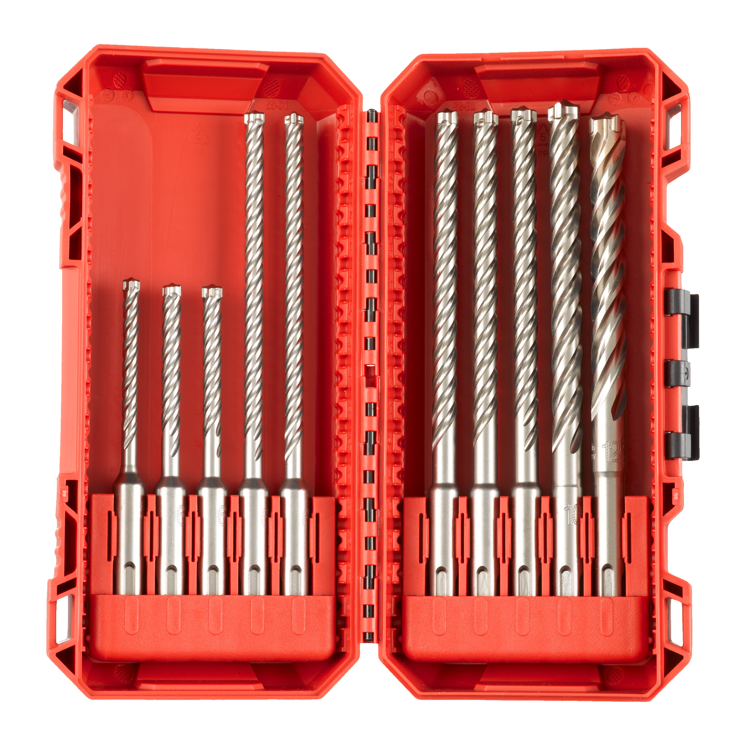 Burghie SDS-Plus MX4 set (10 buc) - 4932492115
