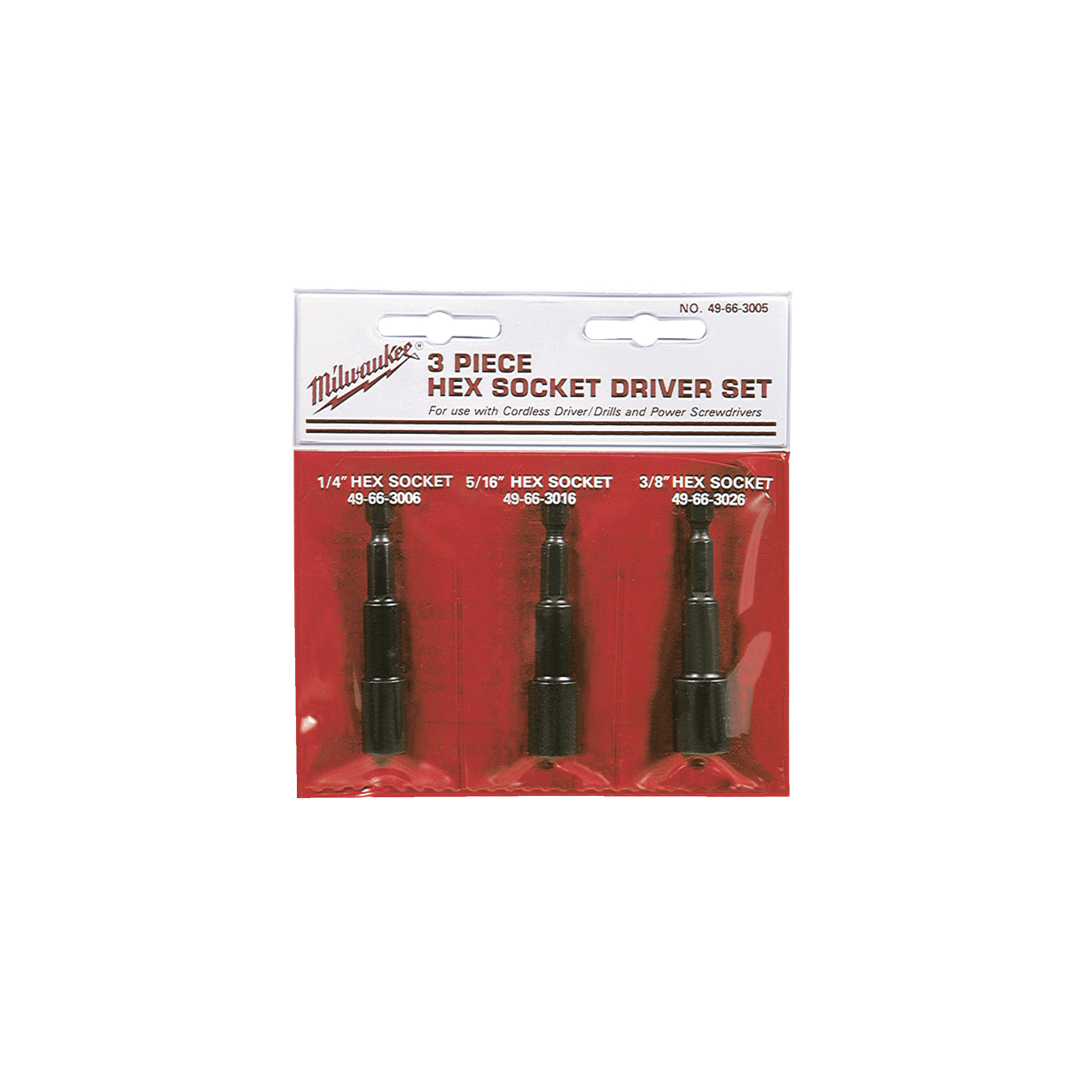 Set 3 buc chei tubulare hexagonale- ⌀ 6 - 8 - 10 mm chei tubulare magnetice. - 49663004