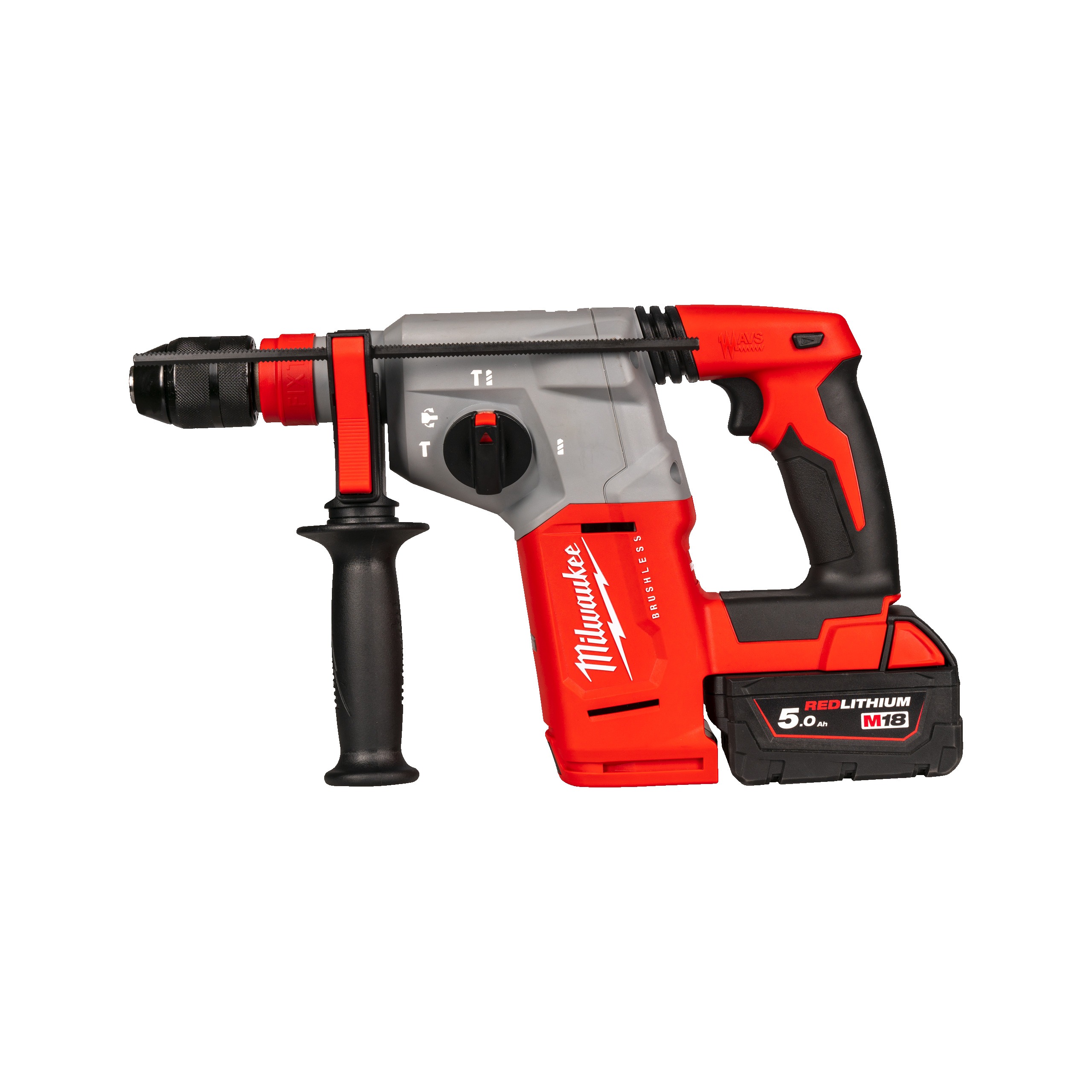 Ciocan rotopercutor SDS-Plus 26 mm fara perii cu 4 functii si mandrina FIXTEC M18 - 4933478893
