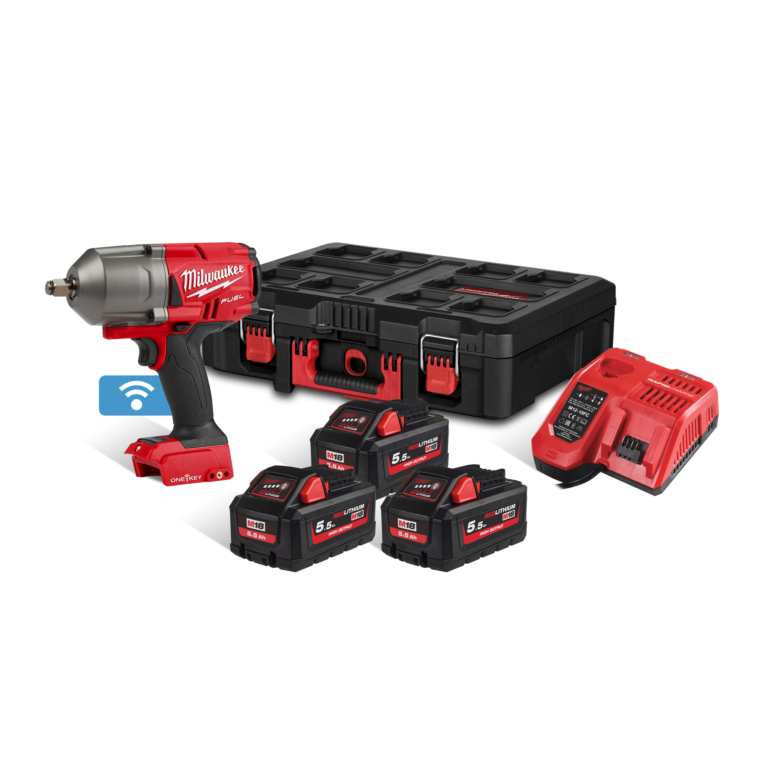 Cheie de impact ½″ ONE-KEY M18 FUEL- cuplu ridicat si inel de fixare - 4933478789
