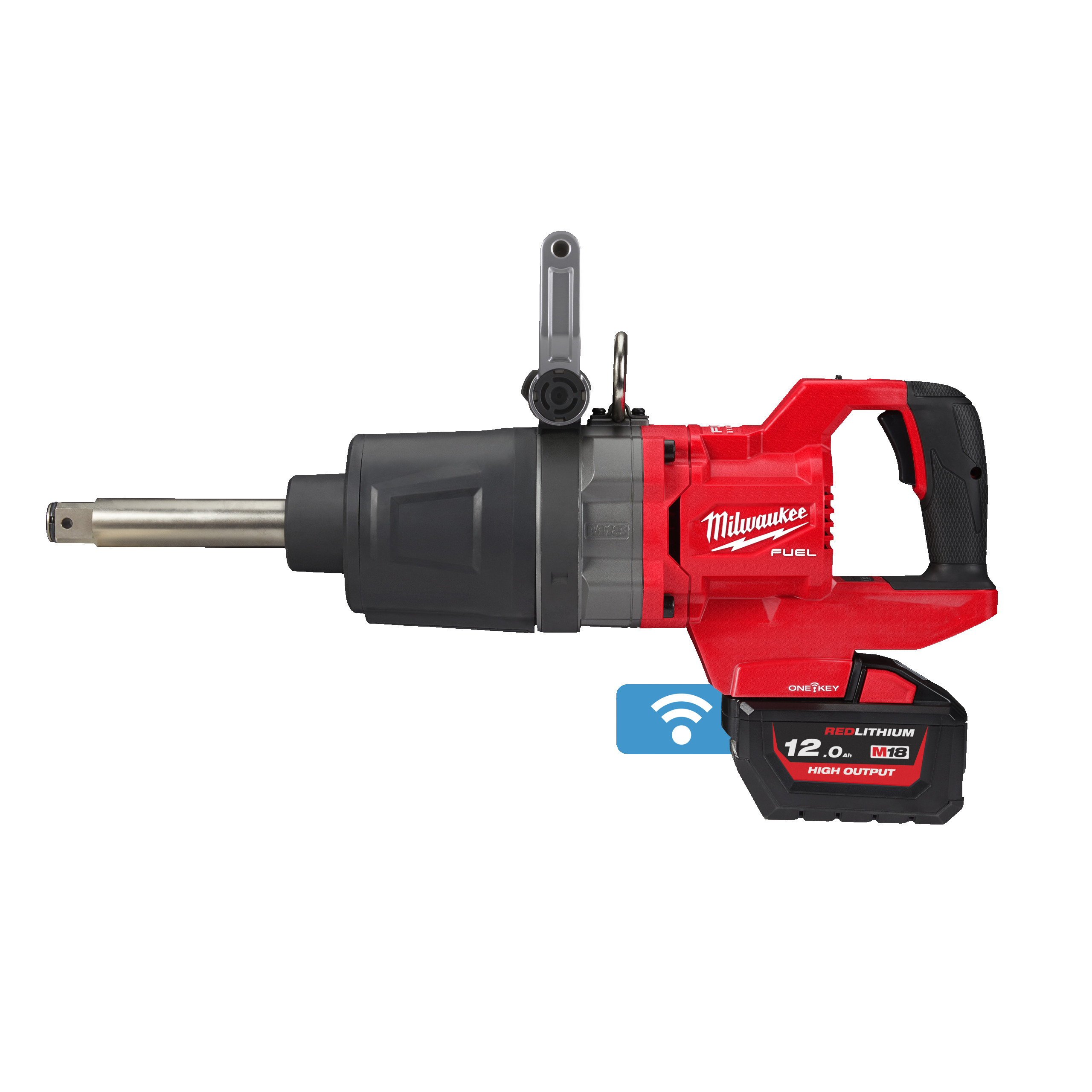 Cheie de impact 1″ ONE-KEY M18 FUELcu maner-D- cuplu ridicat- inel de fixare si gat lung - 4933471757