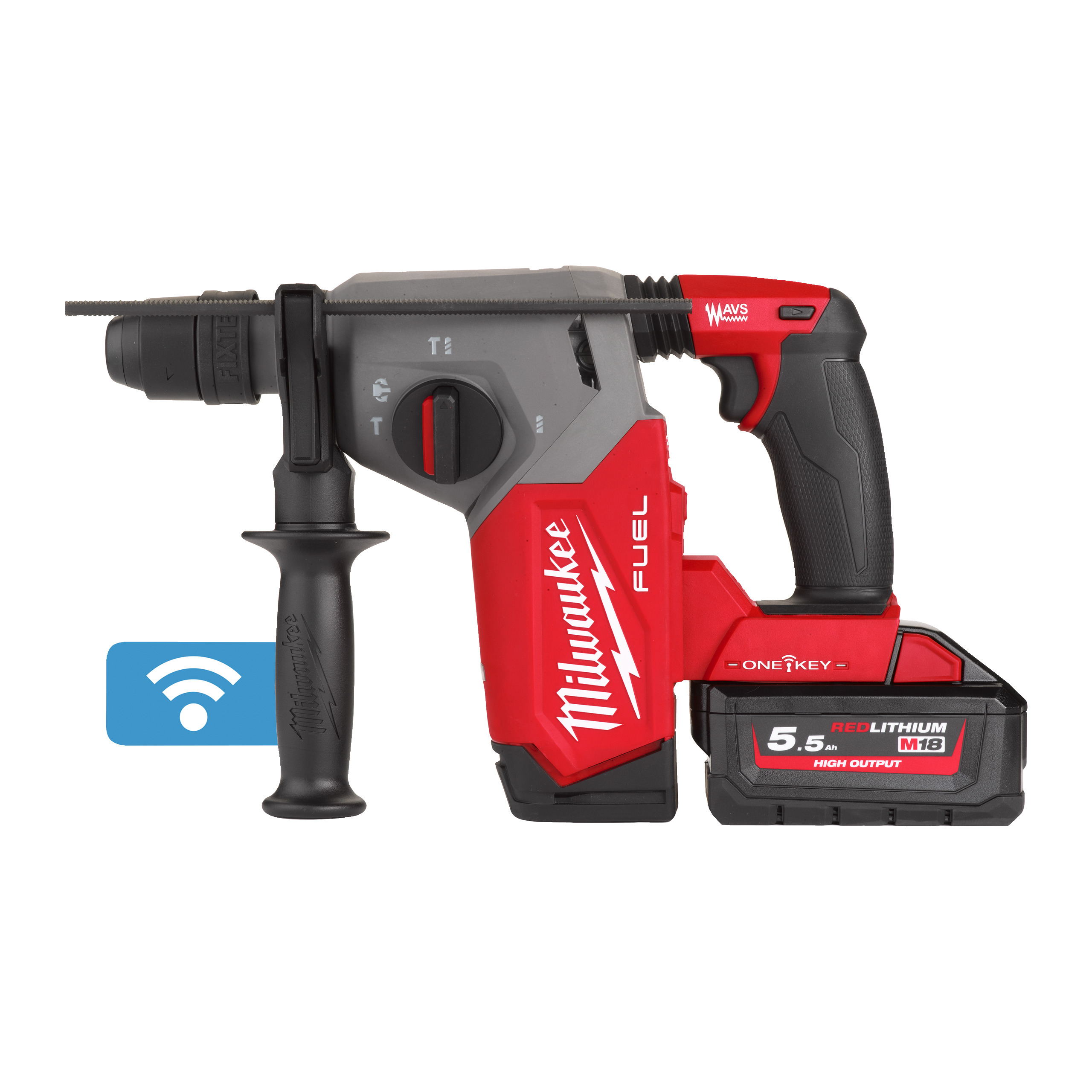 Ciocan rotopercutor SDS-Plus 26 mm cu 4 functii si mandrina FIXTEC ONE-KEY M18 FUEL - 4933478505