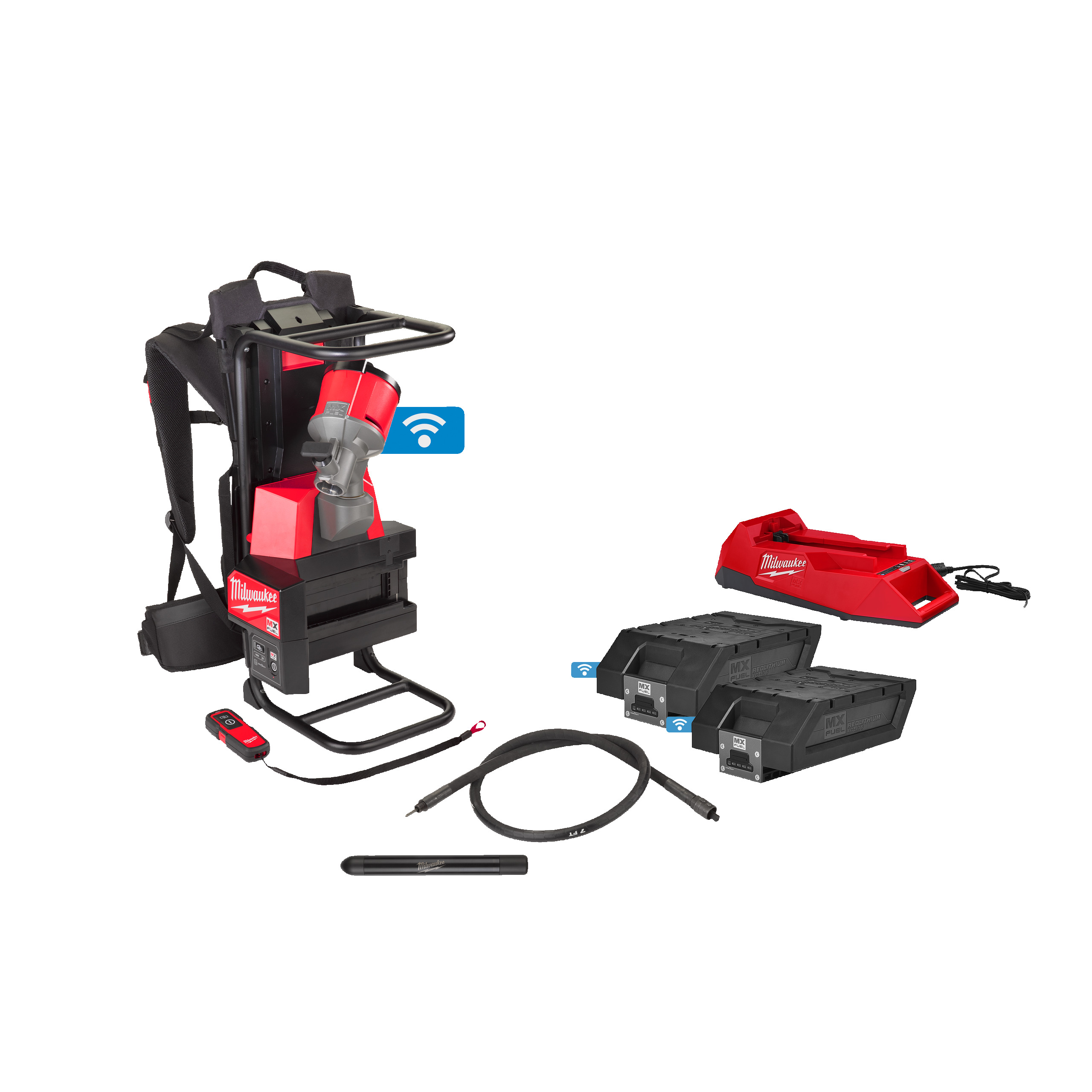 Vibrator de beton MX FUEL cu rucsac - 4933479594