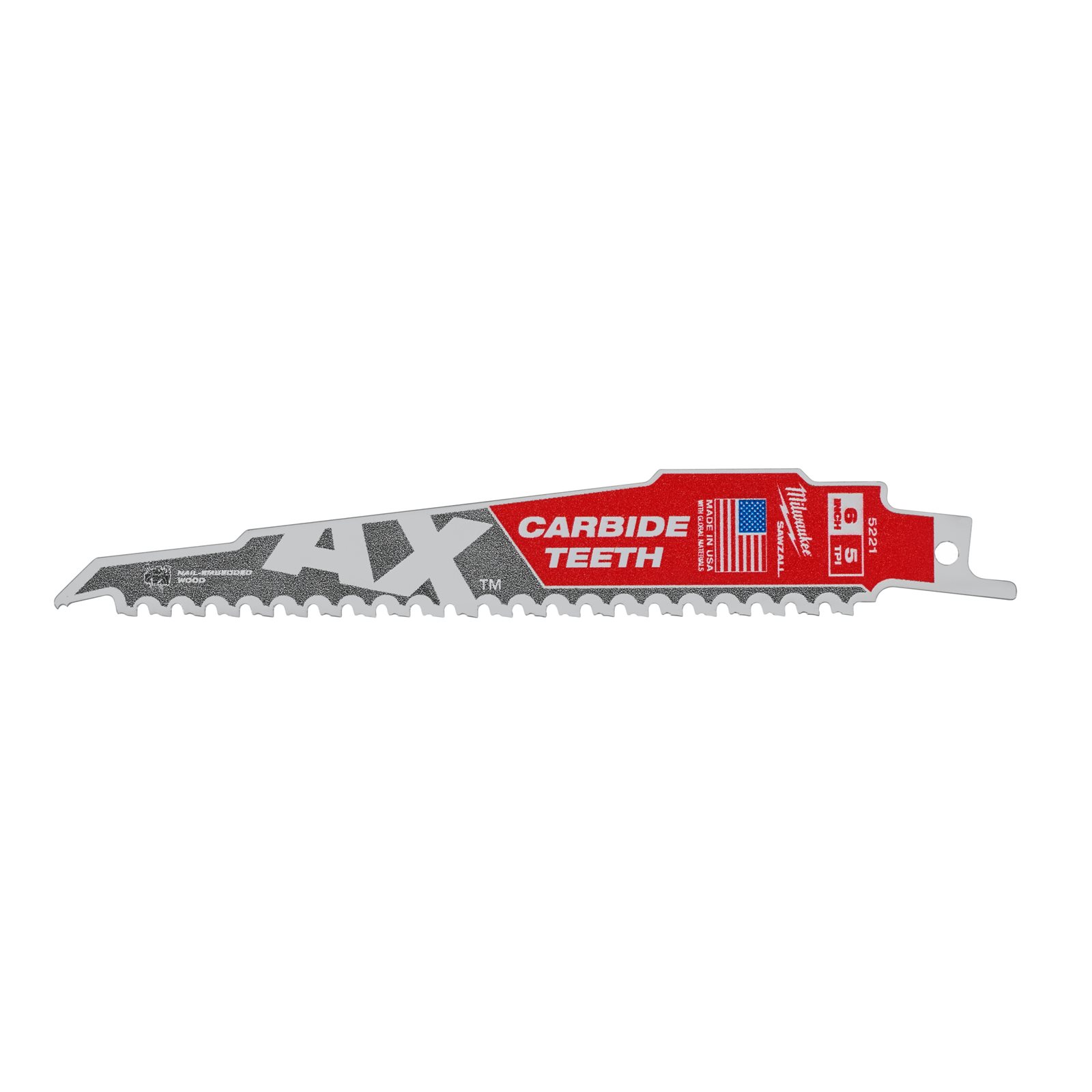 Lemn cu cuie: Pânze Heavy Duty AX cu dinți din carbură pentru lucrări de demolare 150mm Milwaukee