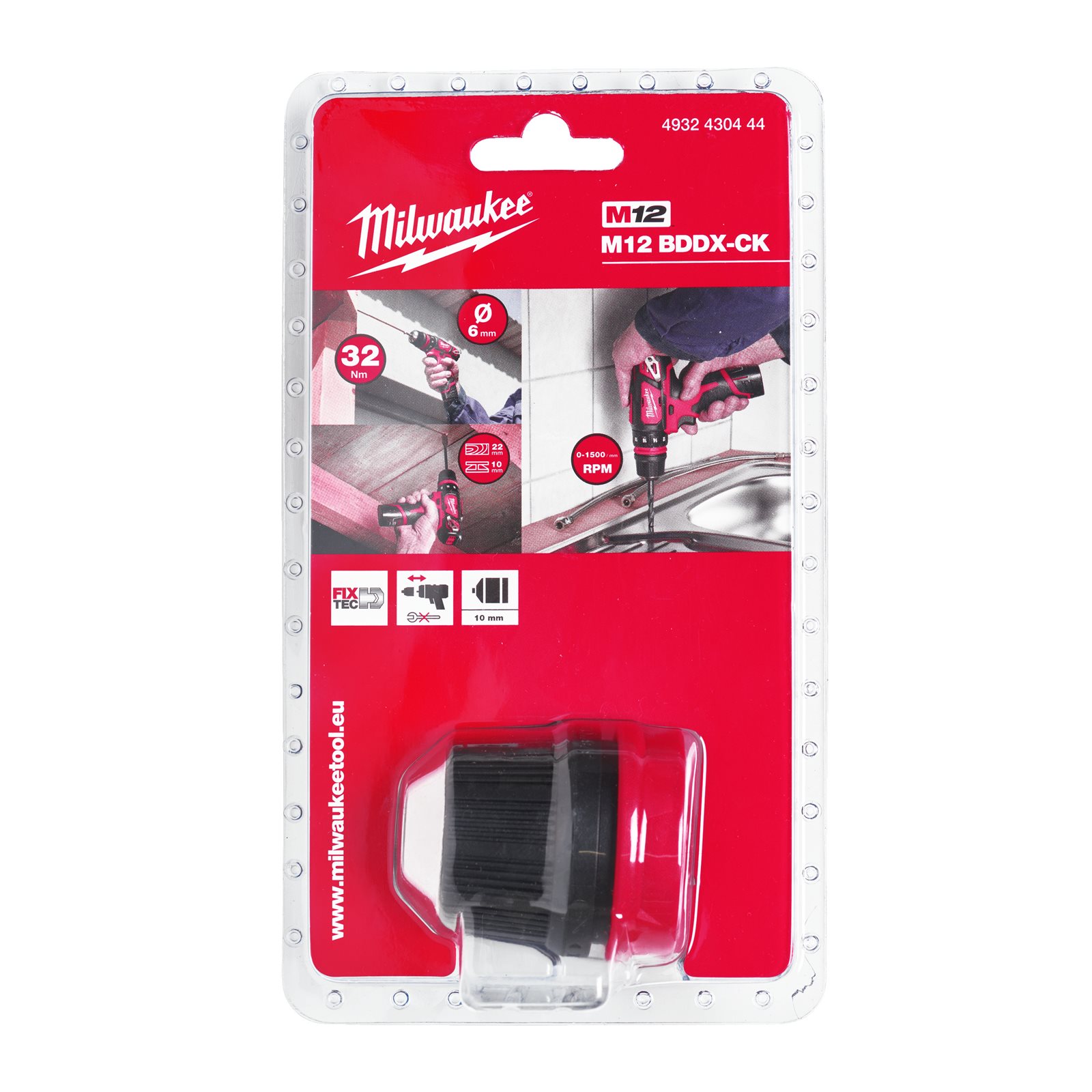 Mandrină de schimb pentru M12 BDDX Milwaukee - continutul pachetului 1