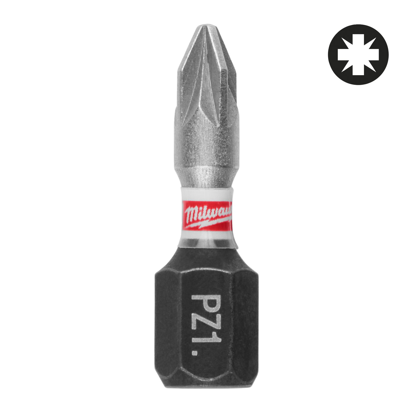 Biți PZ pentru șurubelnițe SHOCKWAVE IMPACT DUTY 25 mm 25 buc 10 buc Milwaukee 4932430861