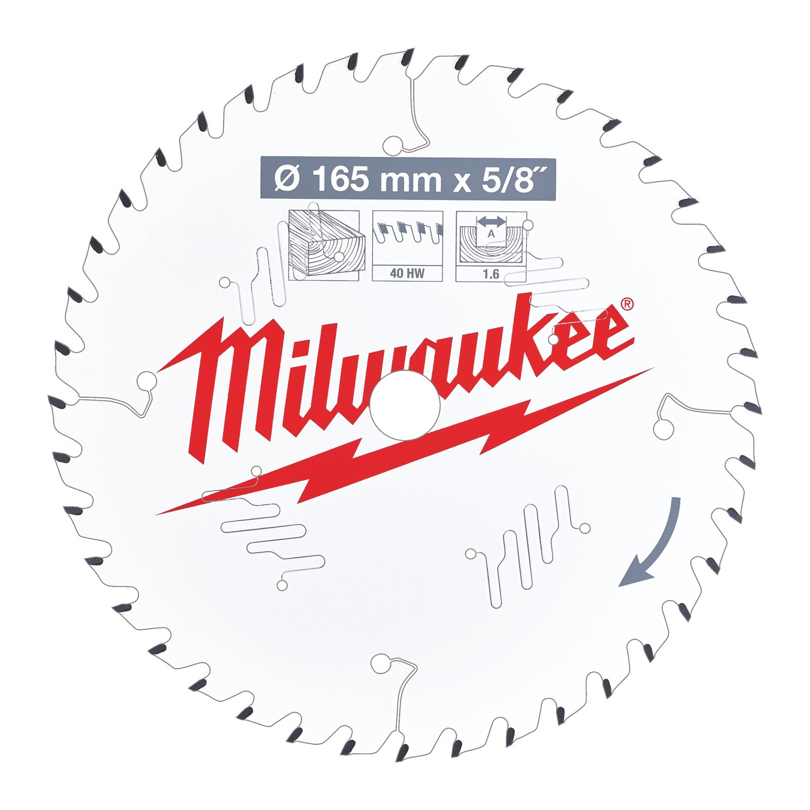 Pânze pentru fierăstraie circulare de mână 165 mm Milwaukee 4932471312
