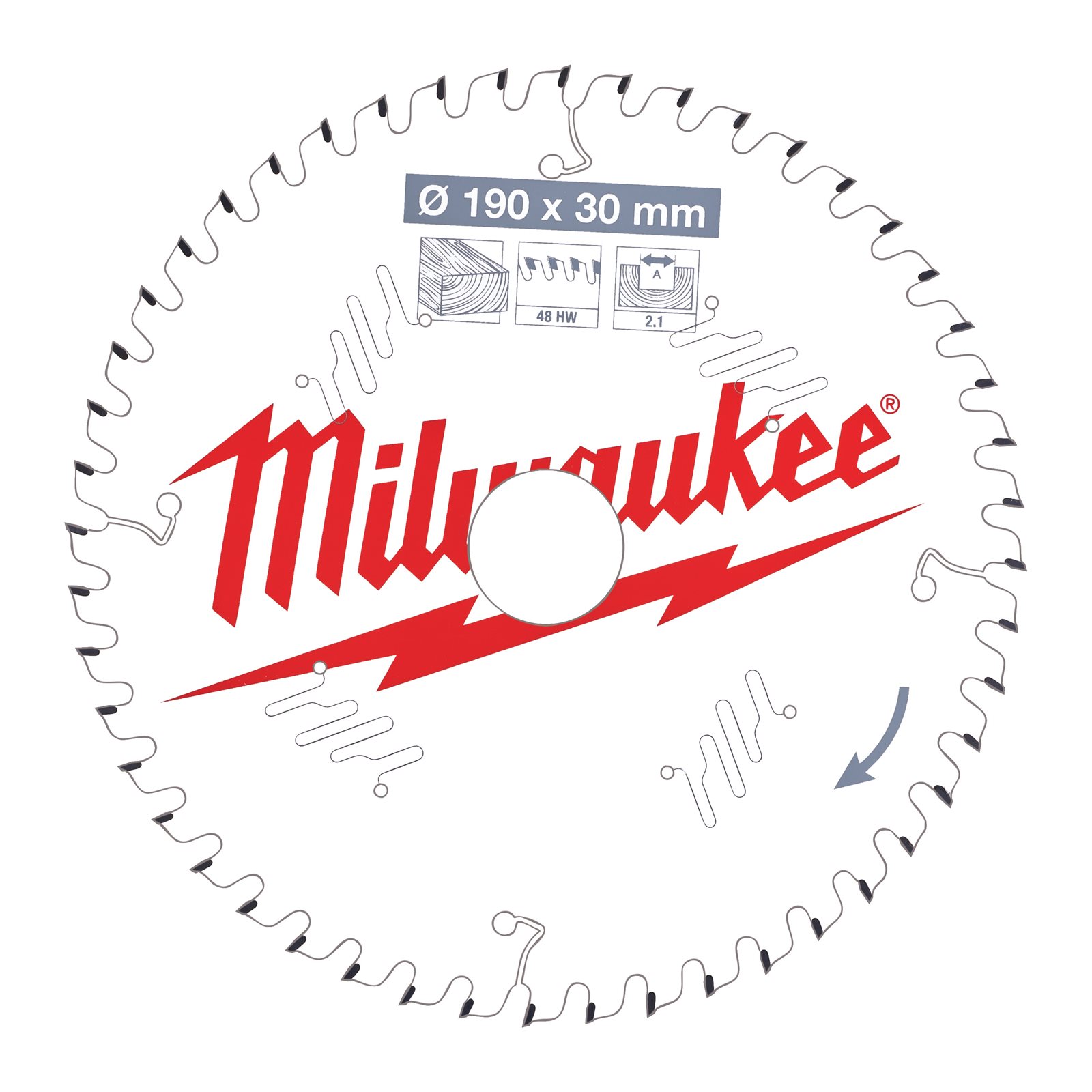 Pânze pentru fierăstraie circulare de mână 190 mm Milwaukee 4932471380