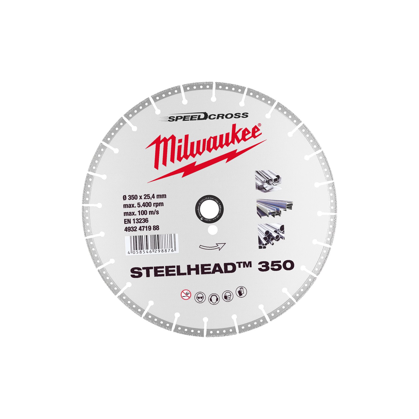 Disc Premium STEELHEAD - 350 mm 2.8 mm Milwaukee