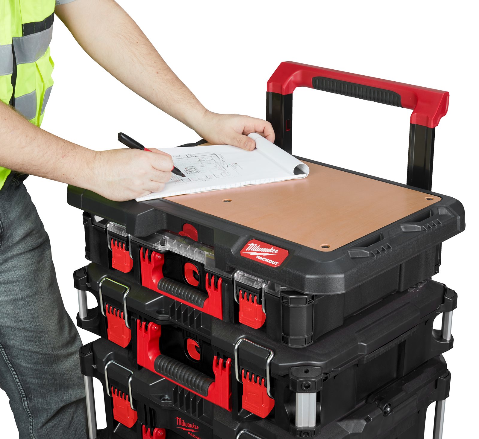 Suprafață de lucru personalizabilă PACKOUT Milwaukee - in utilizare 5
