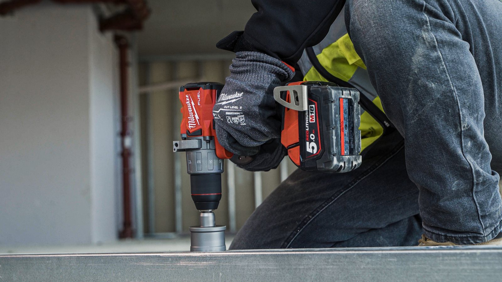 Carote oțel inoxidabil TCT 16mm 1pc Milwaukee - in utilizare 2