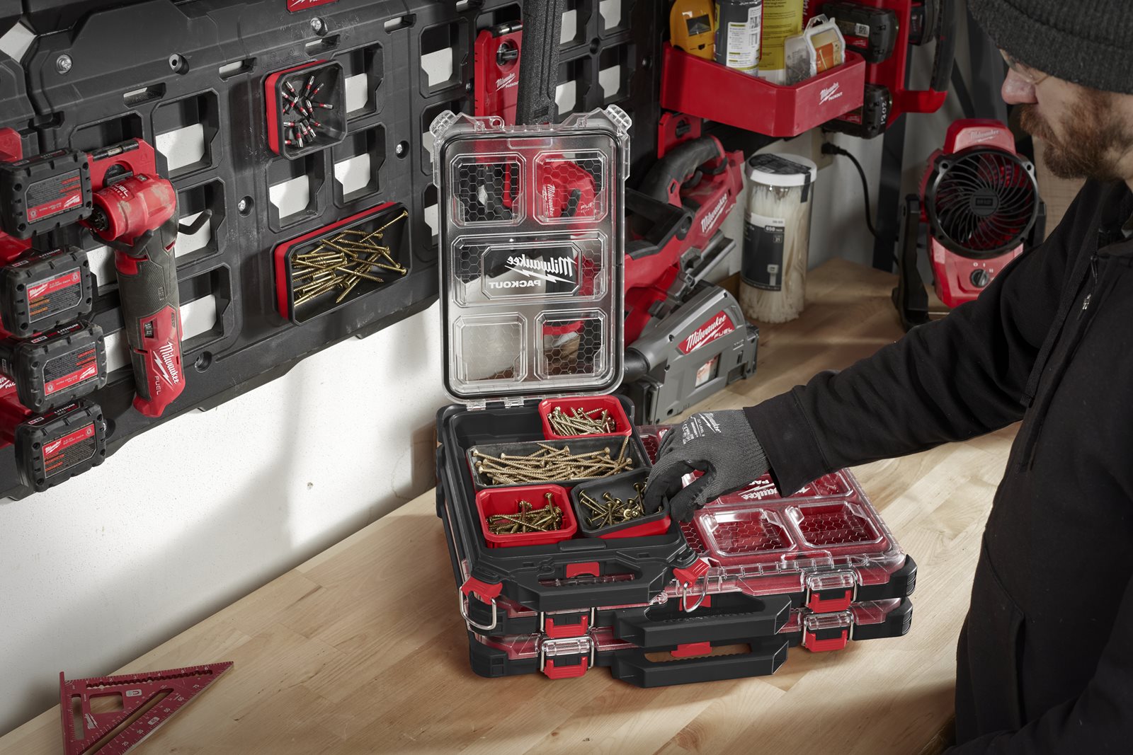 Cutie PACKOUT 20 cm Milwaukee 4932493381 - in utilizare 1