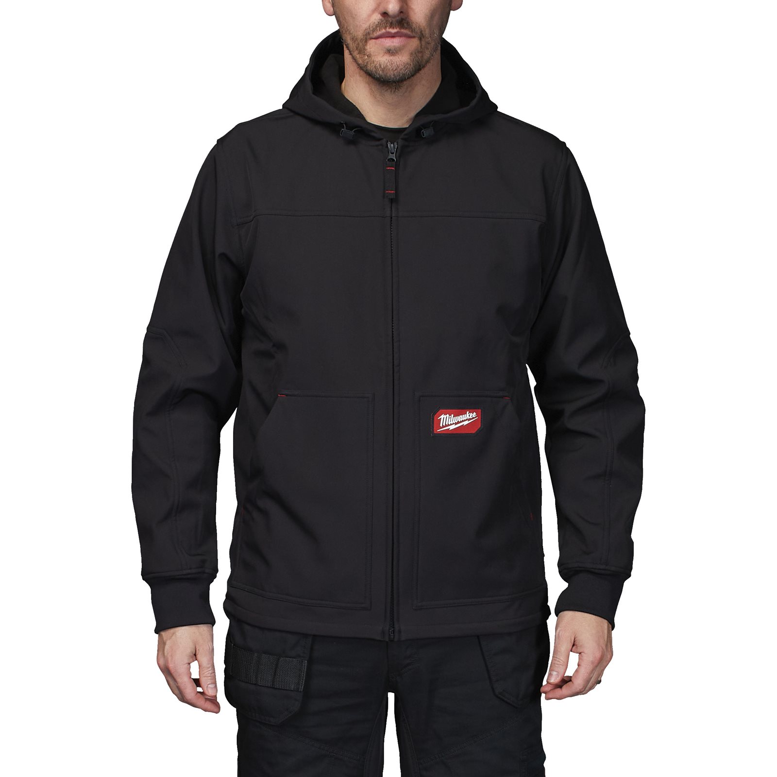 Jachetă Softshell neagră cu glugă FREEFLEX Milwaukee SJ BL M