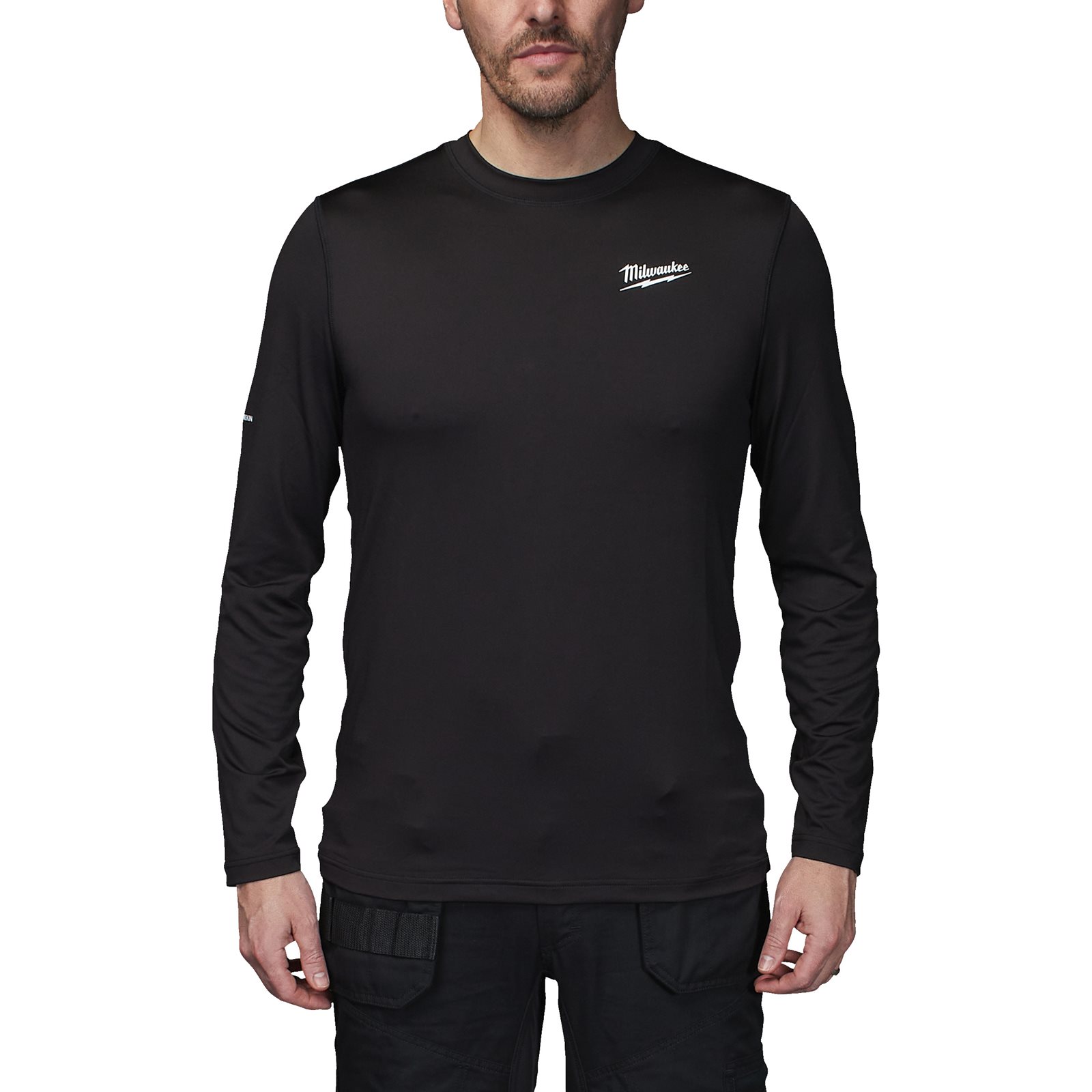 Bluză de corp neagră, vreme rece WORKSKIN Milwaukee CWB LS BL XXL