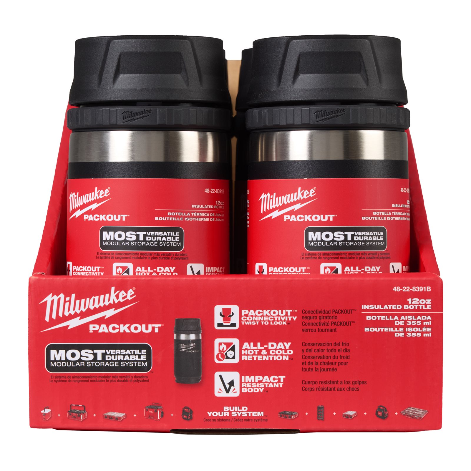 Sticle PACKOUT 532 ml Milwaukee 4932493473 - continutul pachetului 1