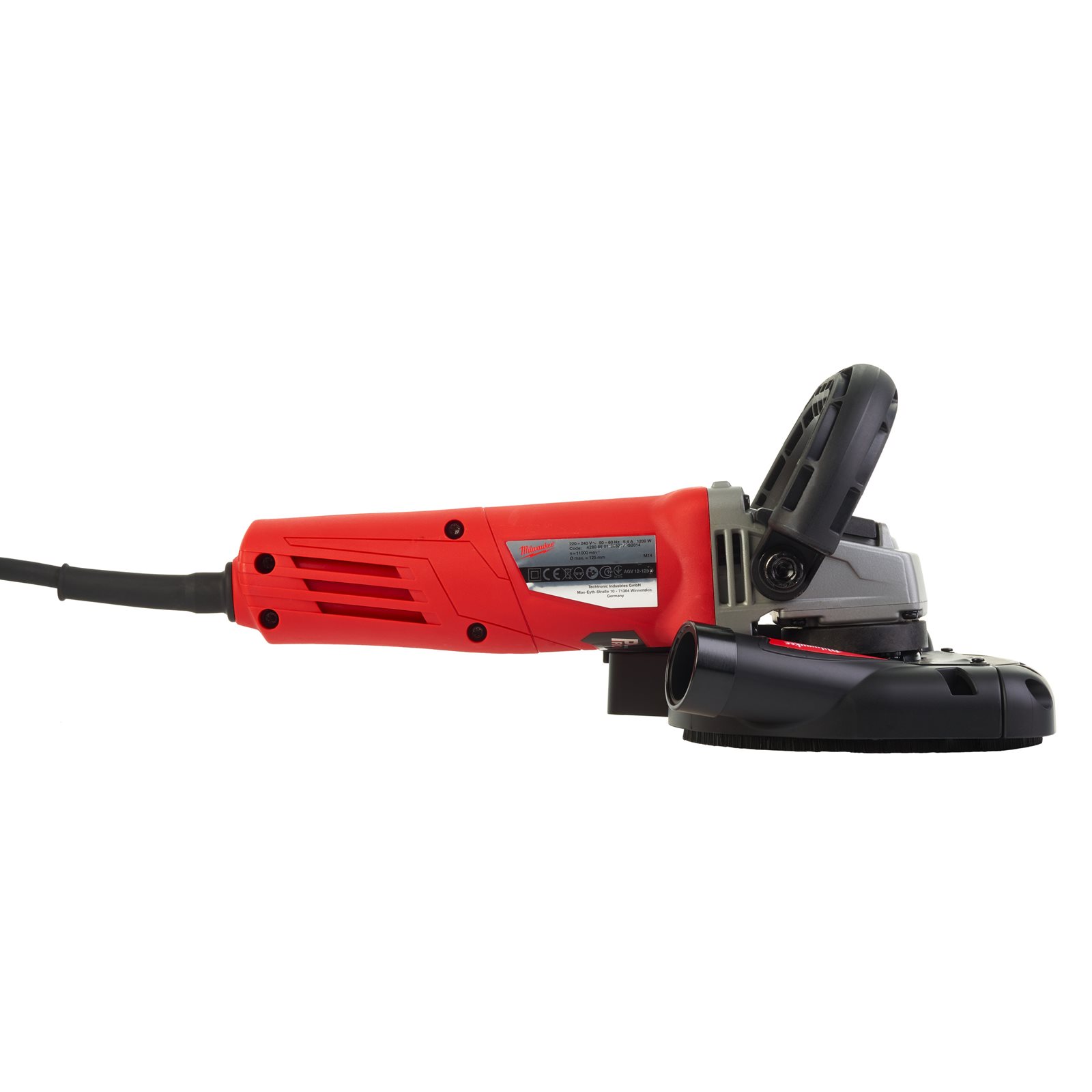 Mașină de șlefuit beton 1200 W Milwaukee AGV 12-125 X DSG-SET - imagine 4