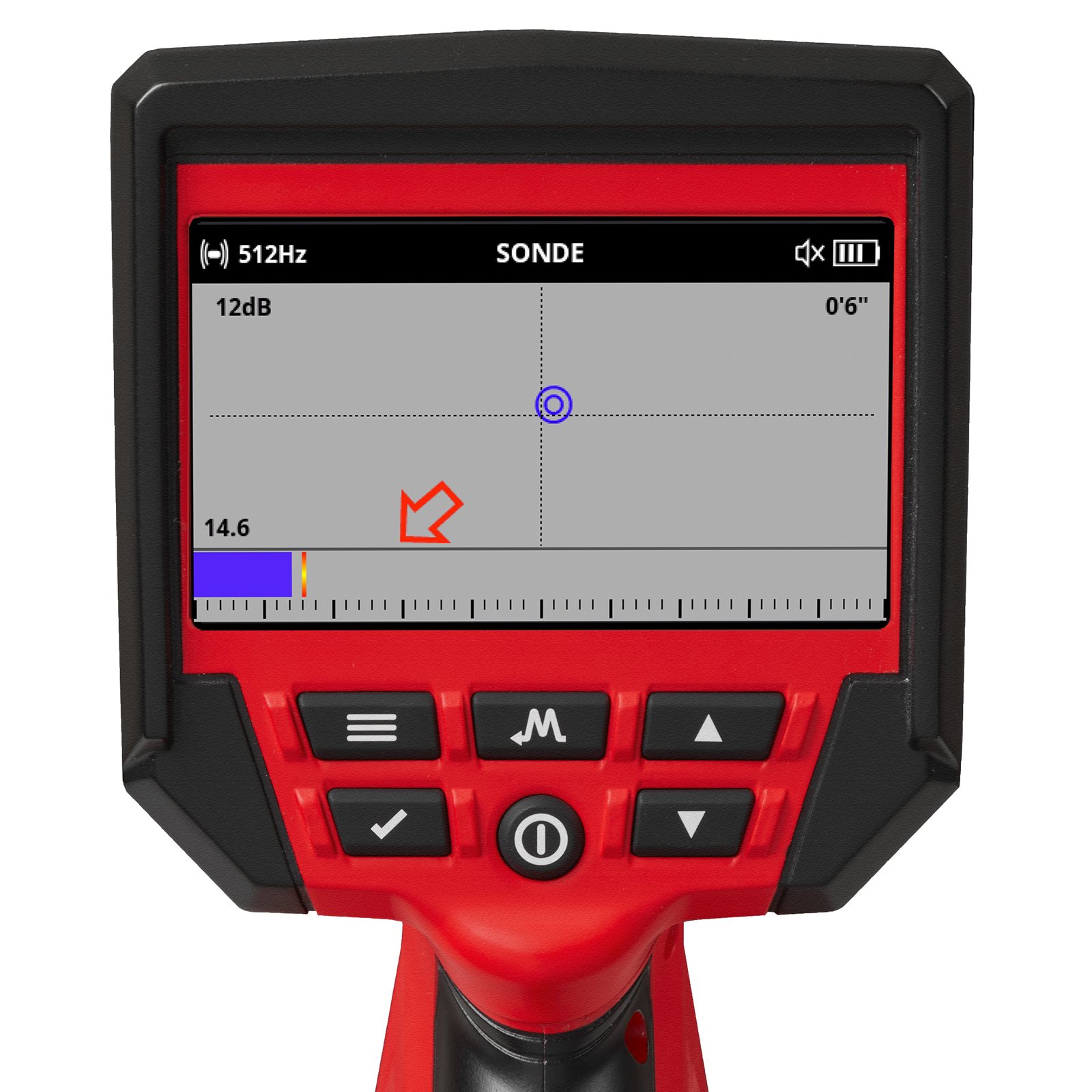 Localizator de țevi M12 Milwaukee M12 PL-0C - detaliu 2