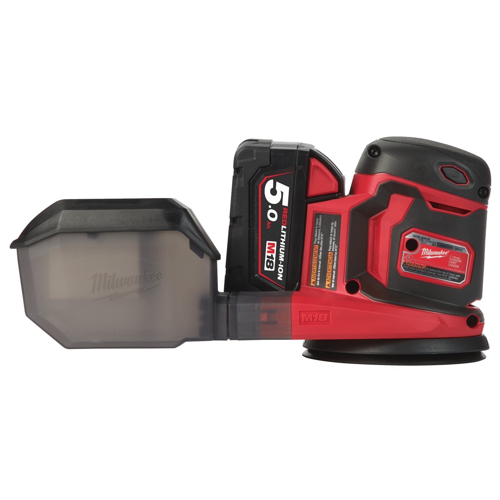 Șlefuitor orbital 125 mm M18 Milwaukee M18 BOS125-0 - detaliu 2