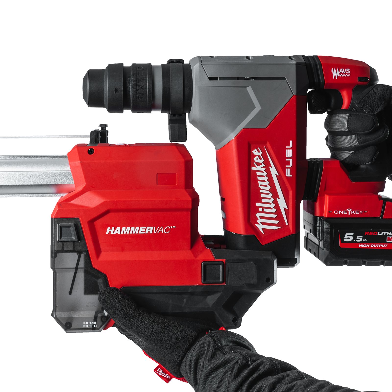 Extractor de praf ciocan rotopercutor SDS-Plus 32 mm M18 FUEL și AUTOPULSE Milwaukee M18 FPDDEXL-0 - detaliu 2