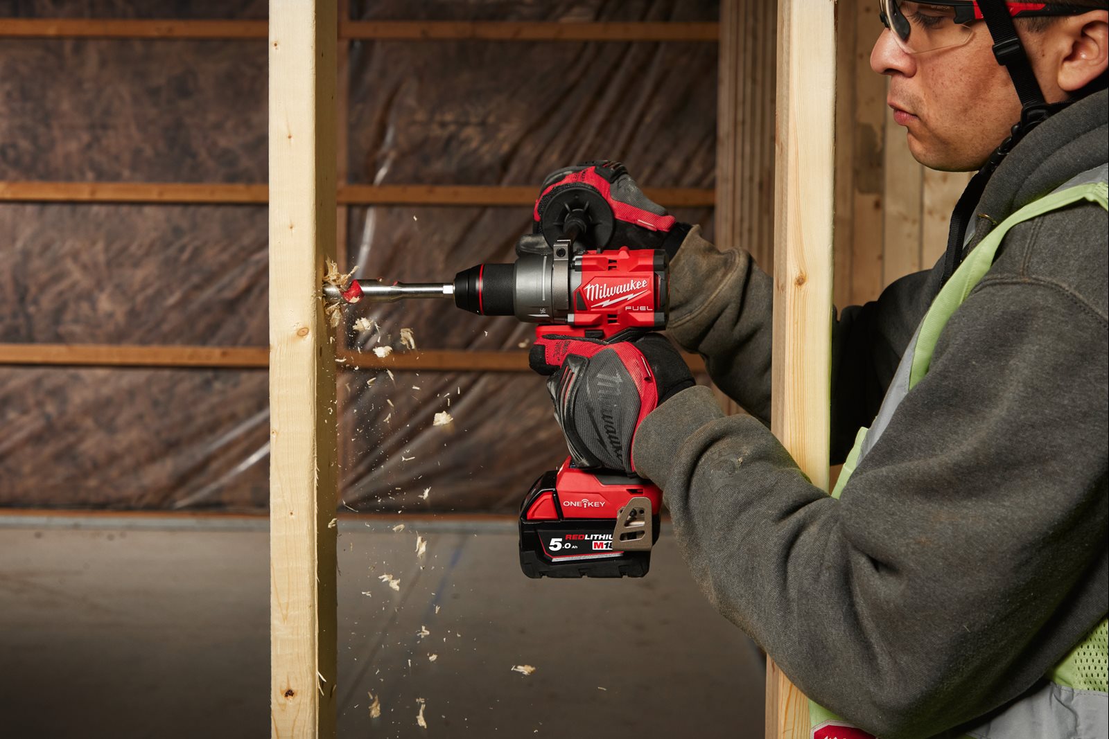 Mașină de găurit ONE-KEY M18 FUEL Milwaukee M18 ONEDD3-0X - in utilizare 2