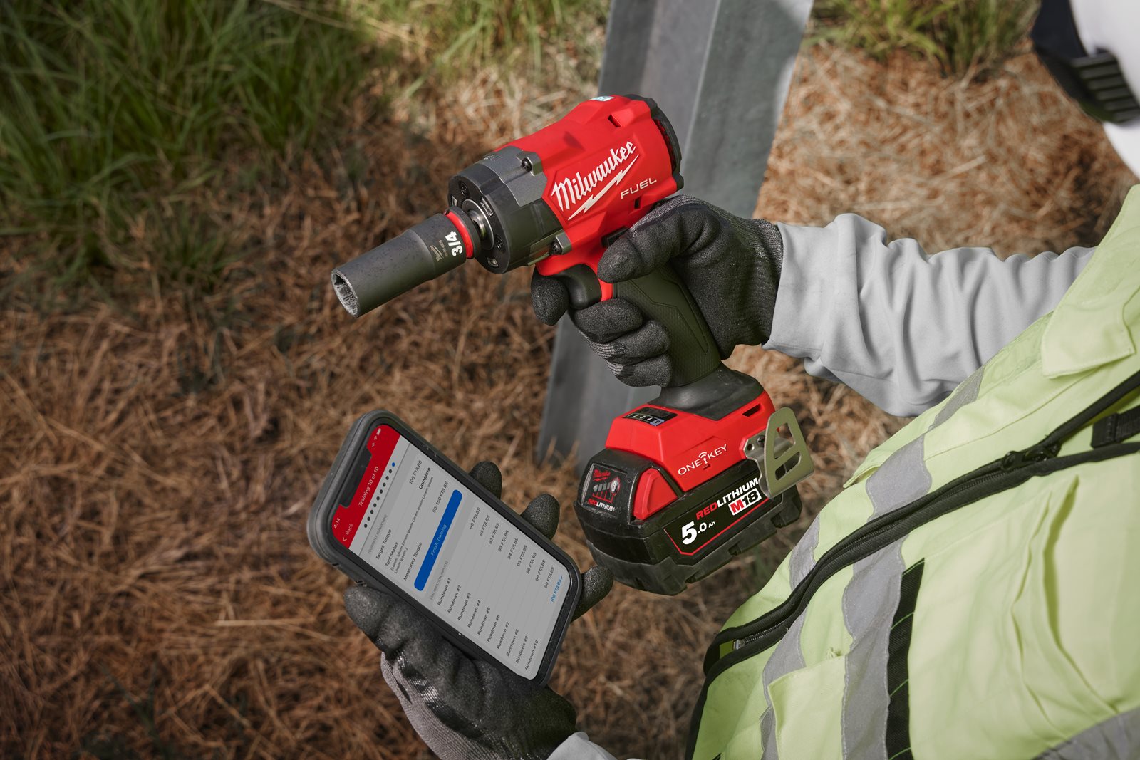 Cheie de impact de precizie M18 FUEL ONE-KEY TORQUE-SENSE 1/2" Milwaukee M18 ONEFIW2FC12-0X - in utilizare 10
