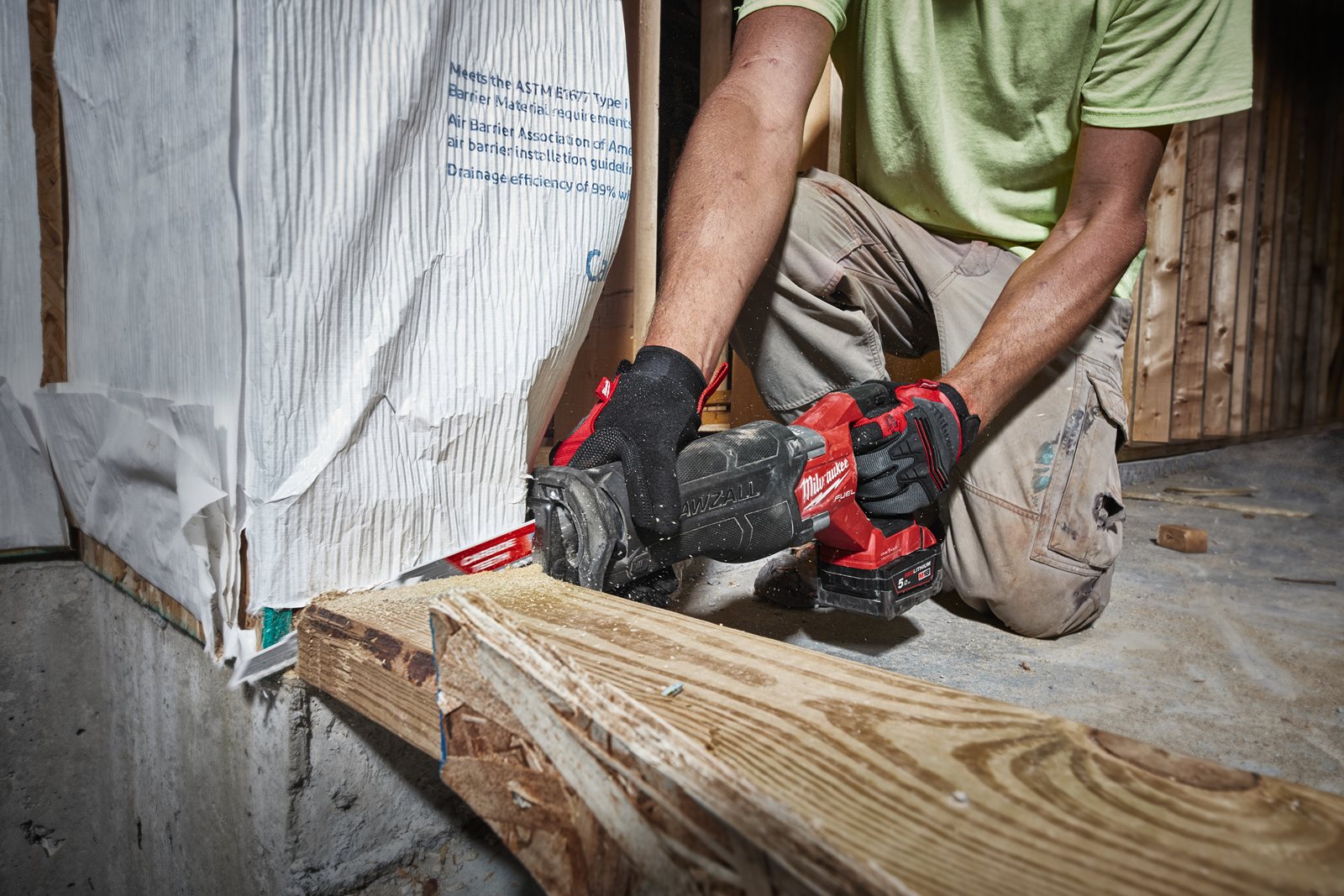 Fierăstrău sabie M18 FUEL ONE-KEY SAWZALL Milwaukee M18 ONEFSZ-502X - in utilizare 4