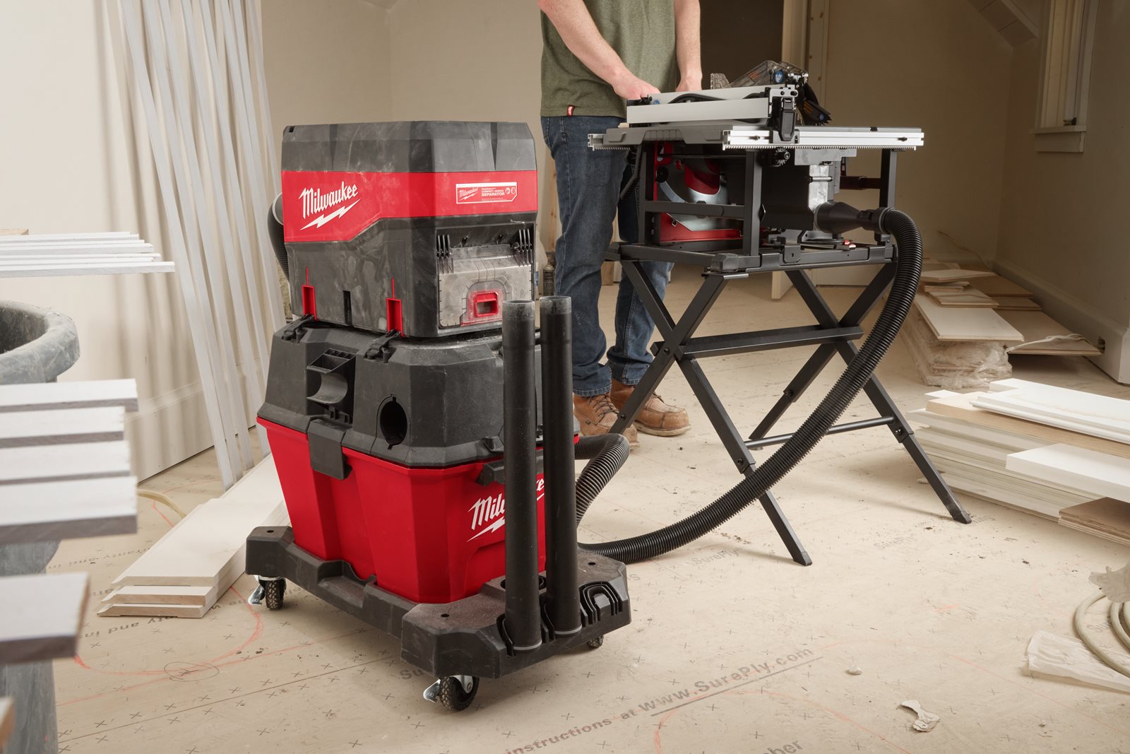 Separator de praf compatibil PACKOUT Milwaukee PODS-1 - in utilizare 1
