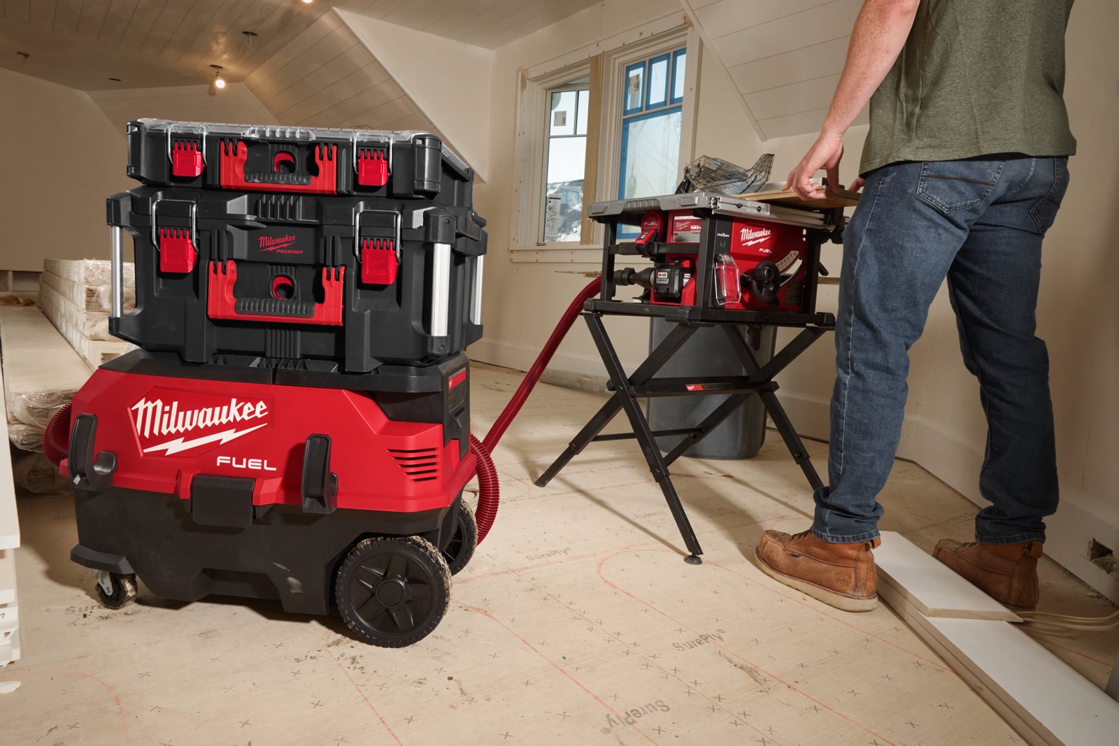 Separator de praf compatibil PACKOUT Milwaukee PODS-1 - in utilizare 4