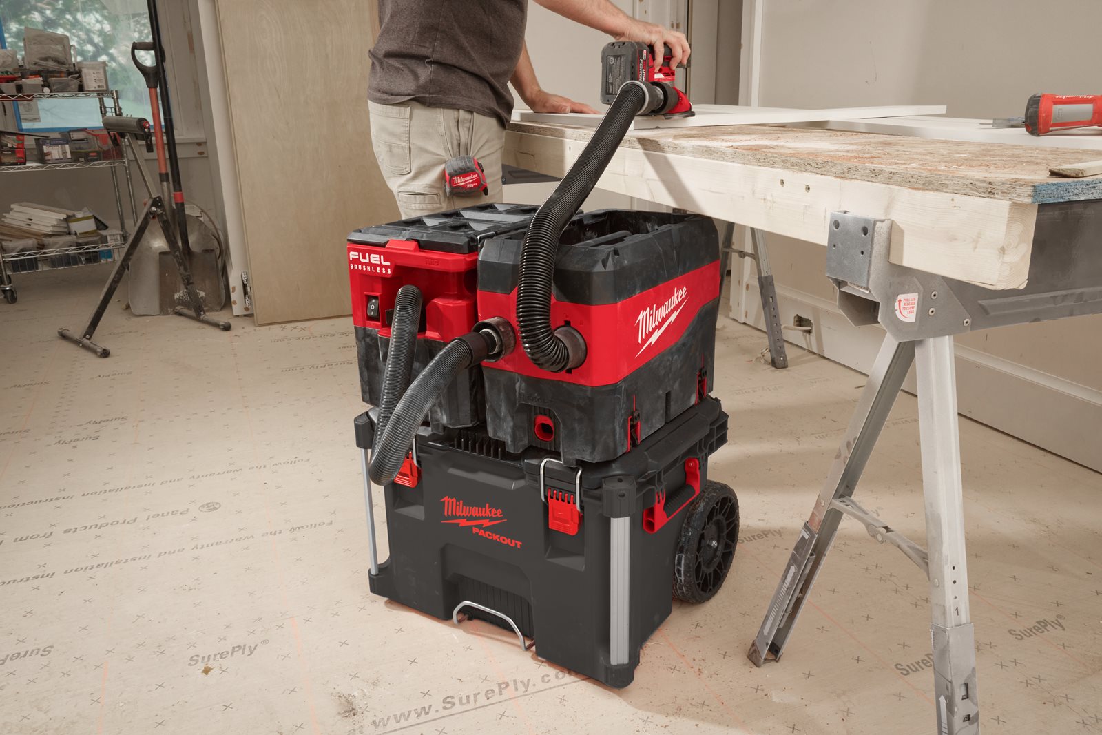 Separator de praf compatibil PACKOUT Milwaukee PODS-1 - in utilizare 7