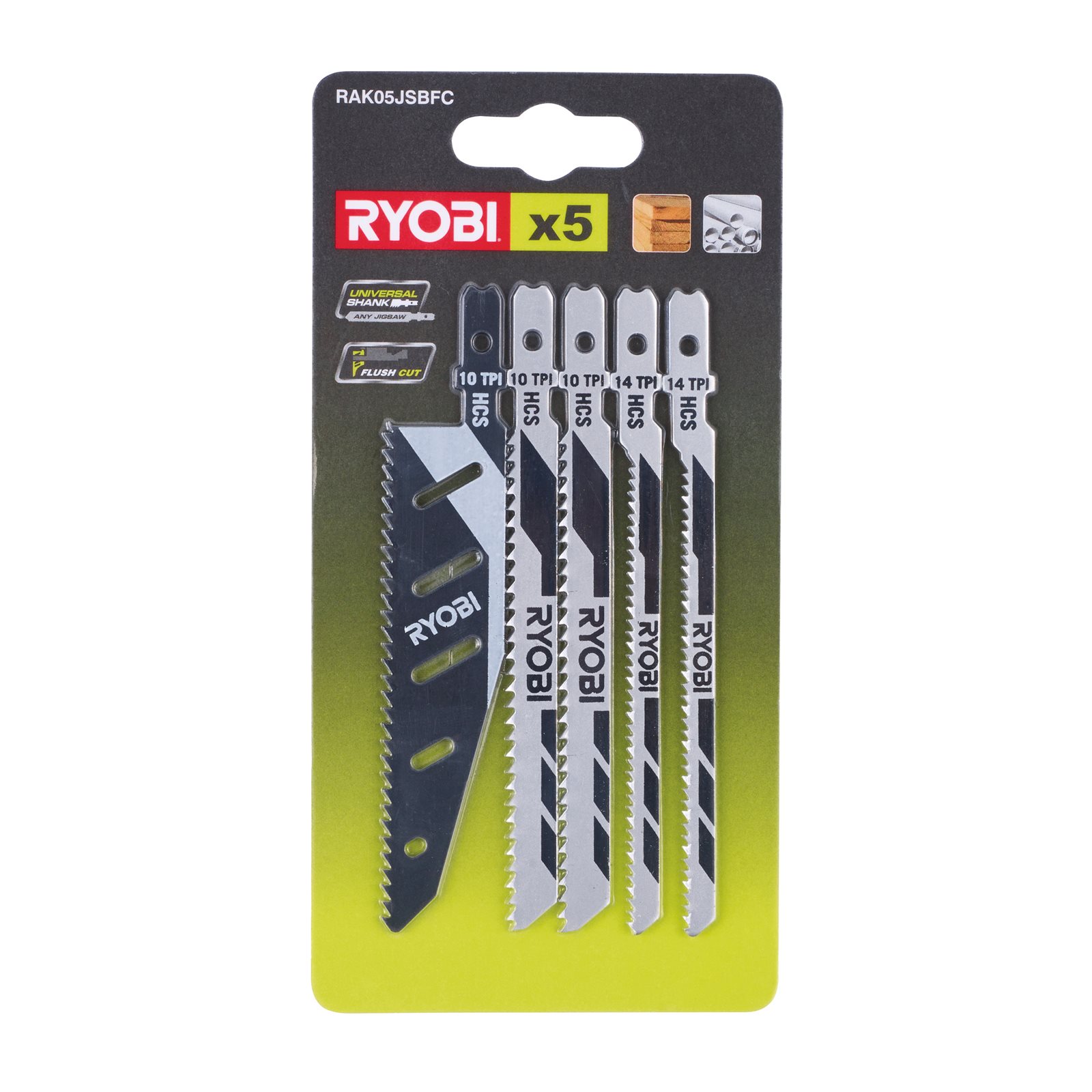 Set 5 buc pânze pentru fierăstrău pendular Ryobi RAK05JSBFC - imagine 2