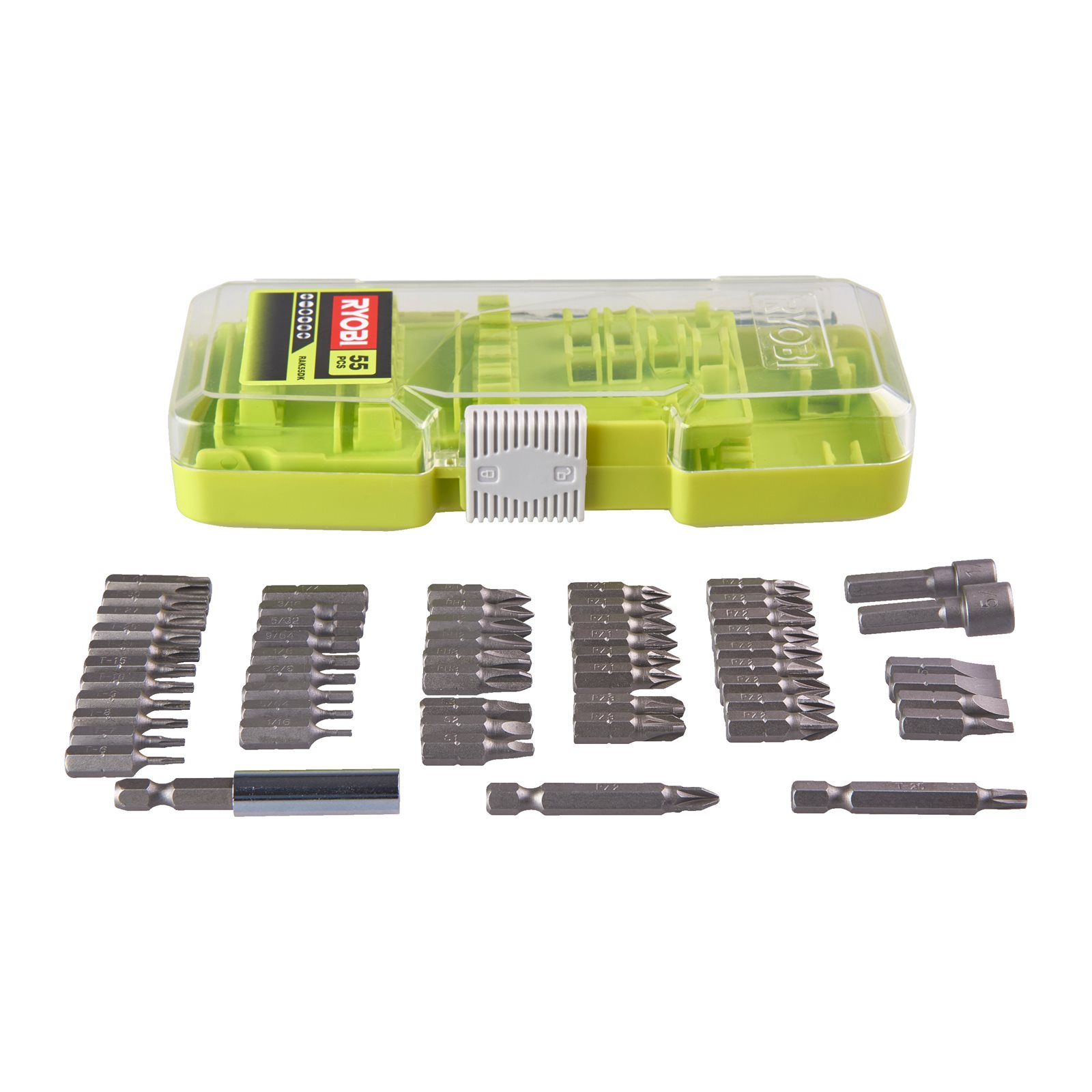 Set de 100 de piese pentru înșurubare Ryobi RAK55DK