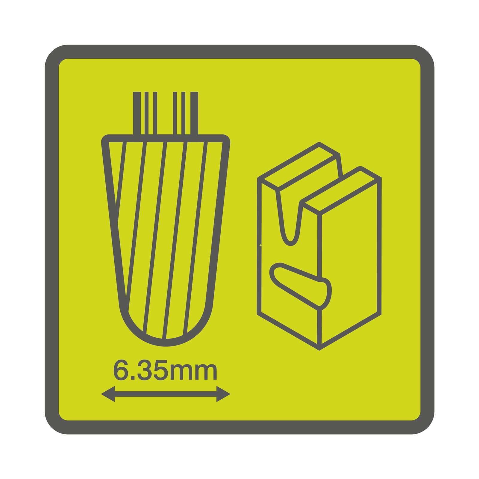 Freză în formă de con de 6,35 mm Ryobi RAR105 - detaliu 1