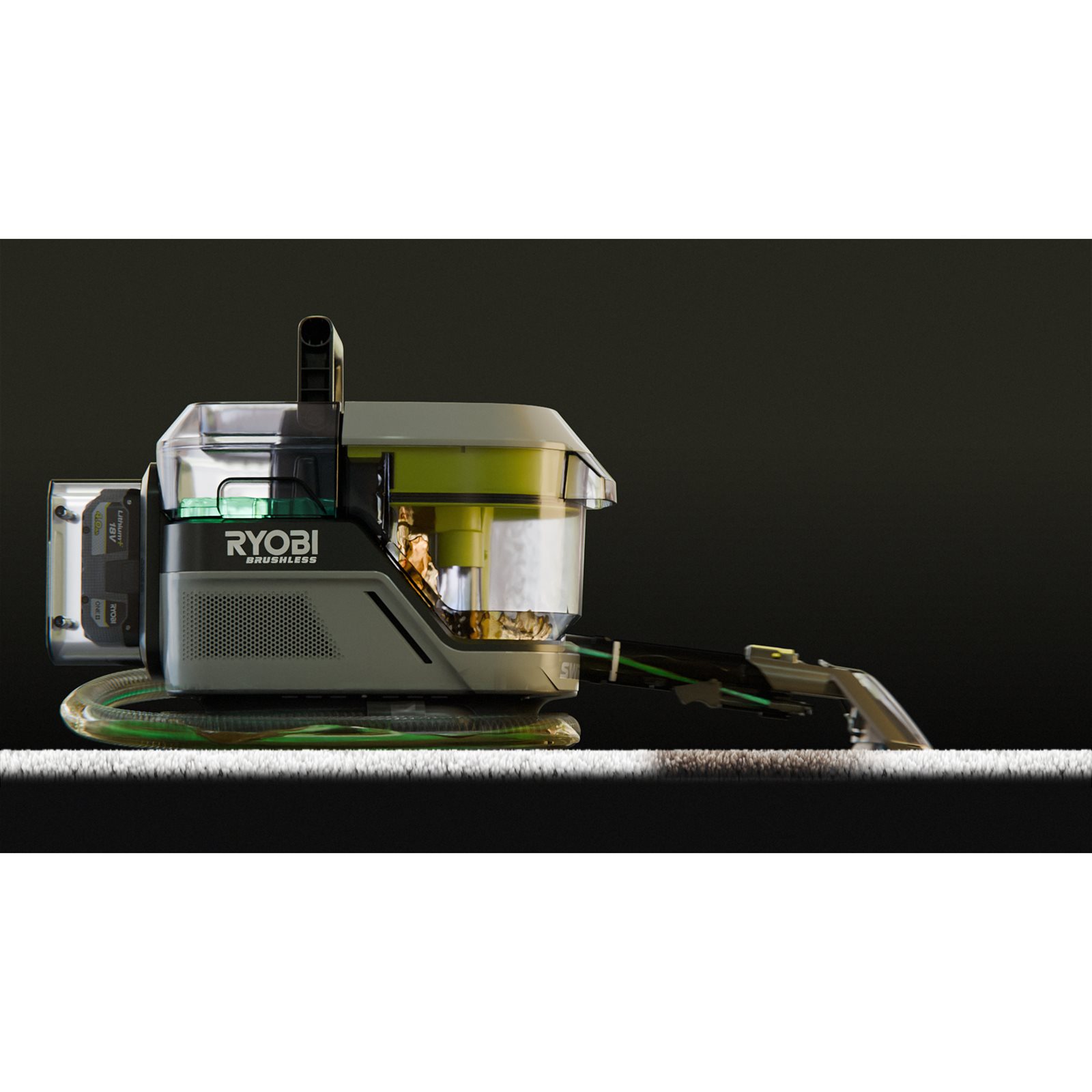 Aspirator pentru pete 18V ONE+ Brushless Swift Clean Ryobi RDC18BL-0 - in utilizare 7