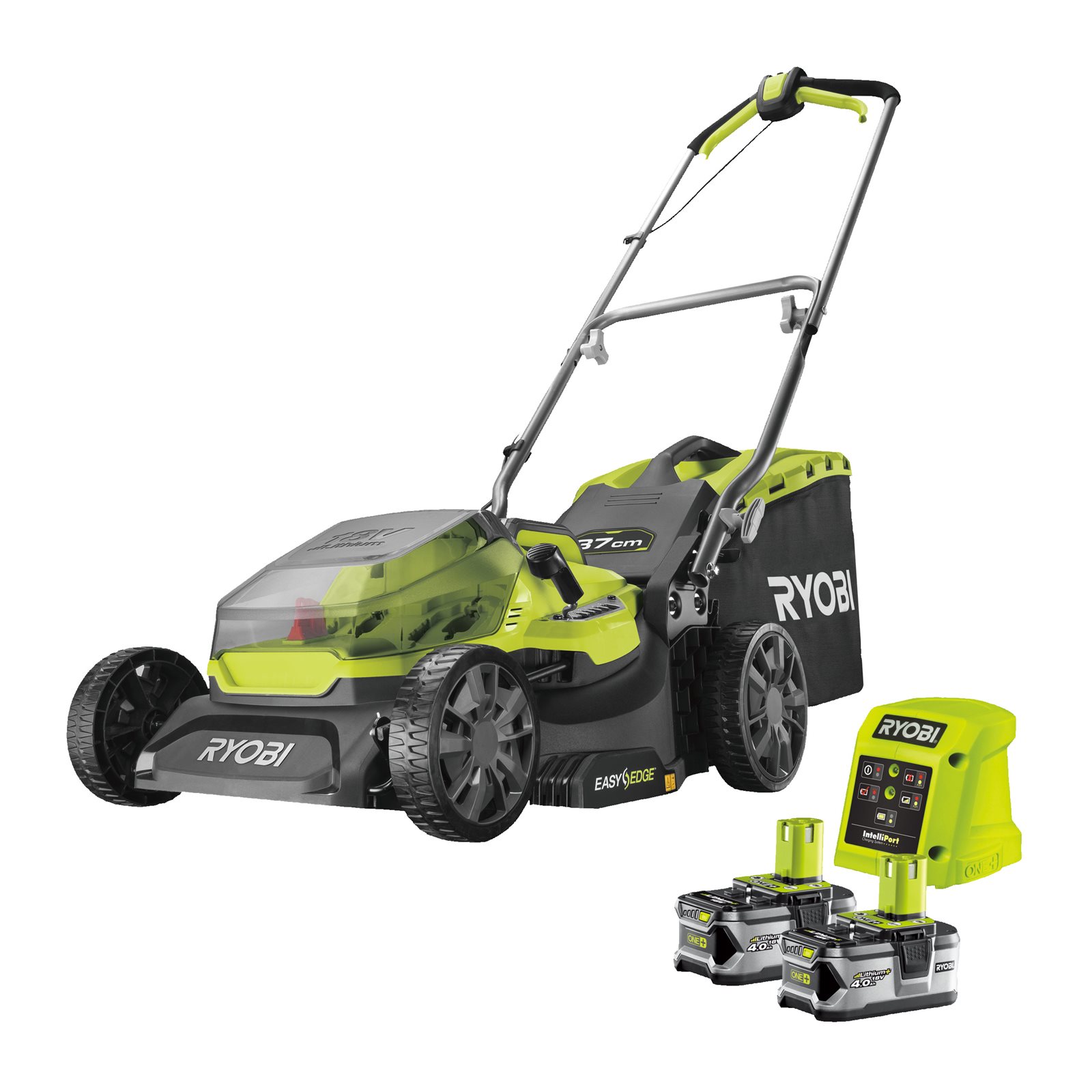 Mașină de tuns gazonul 18V ONE+, punte 37cm (2 x 4,0 Ah) Ryobi RY18LM37A-240 - imagine 2