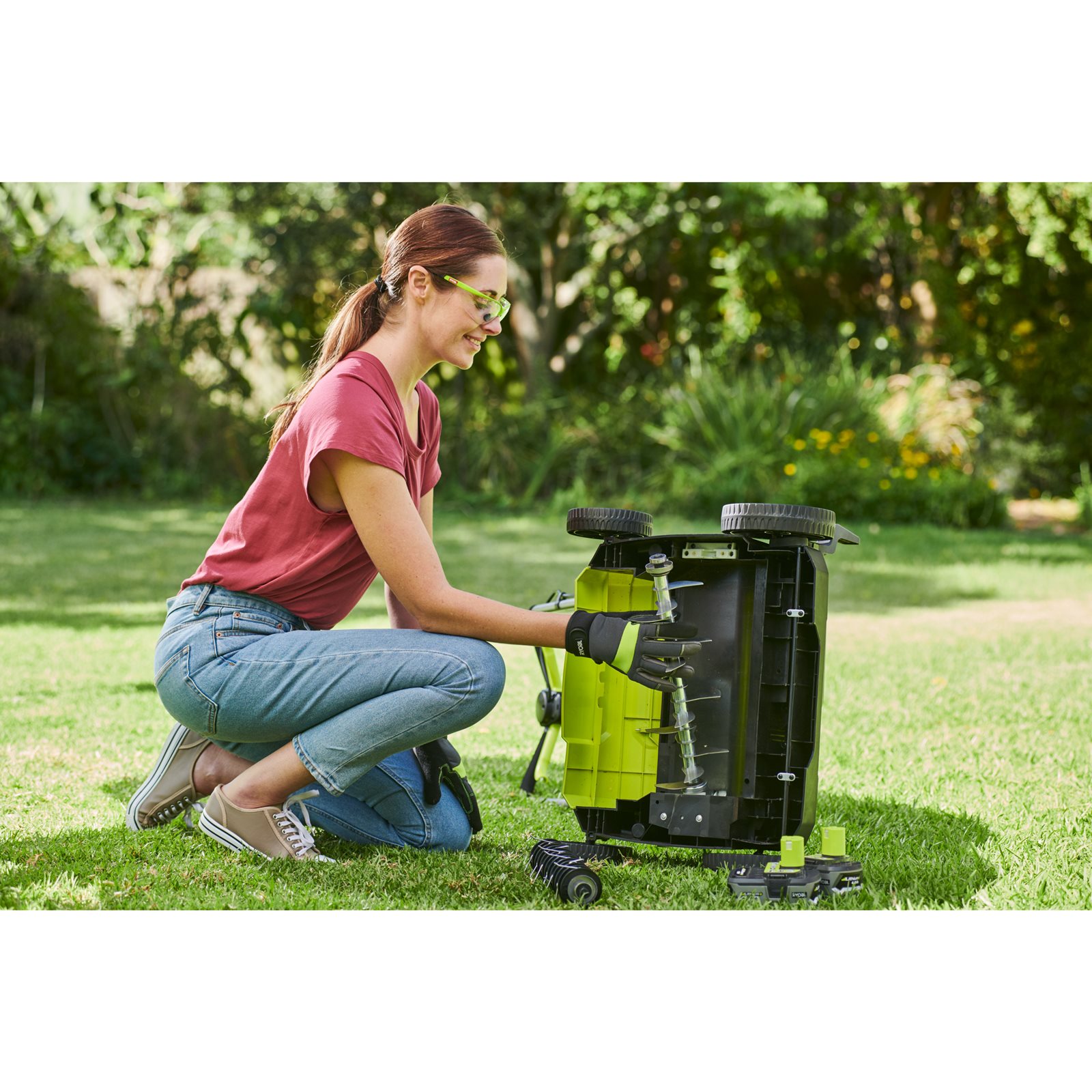Scarificator 18V ONE+, motor fără perii, lățime 35cm Ryobi RY18SFX35A-0 - detaliu 1