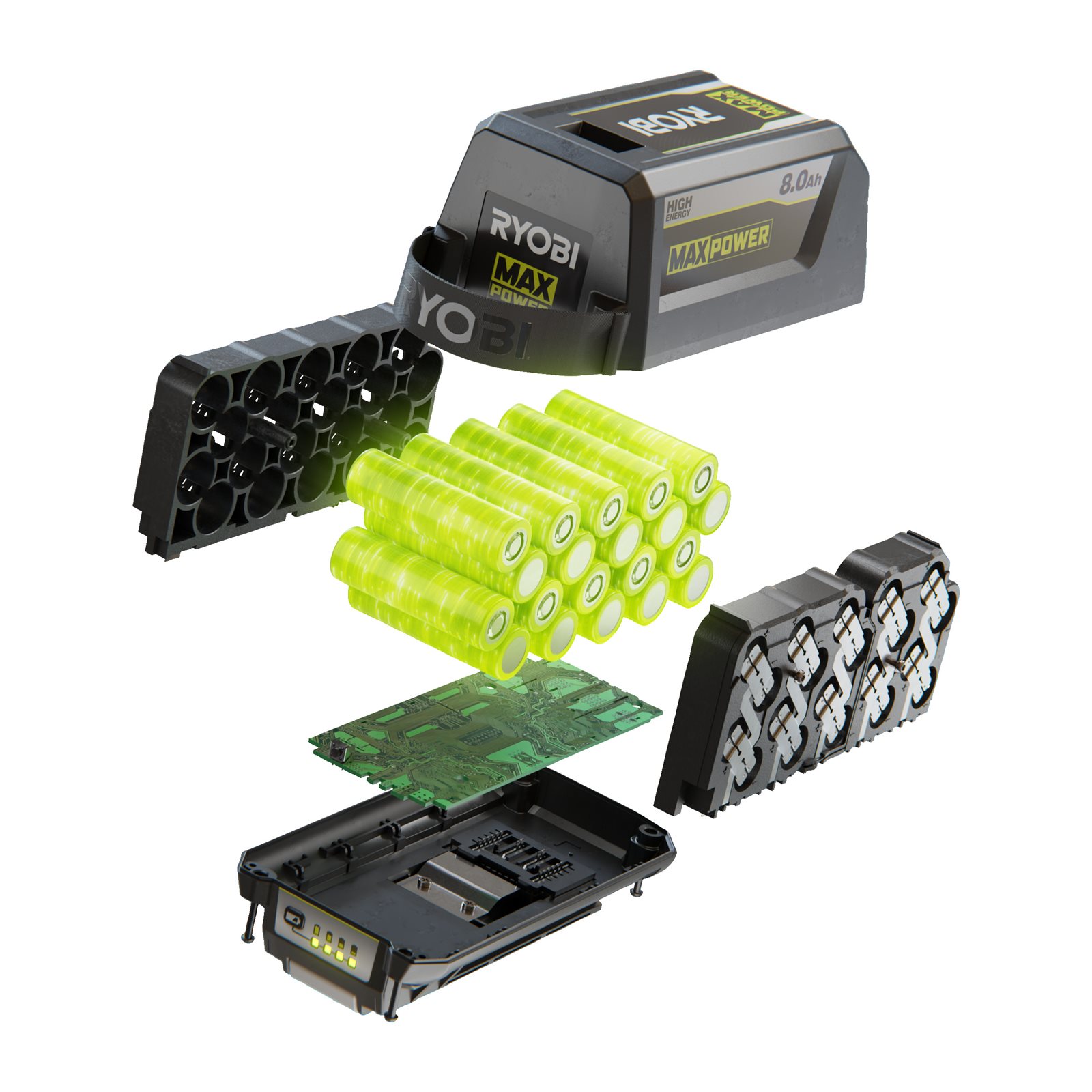 Acumulator MAX POWER 8,0Ah Lithium+ High Energy Ryobi RY36B80B - in utilizare 6