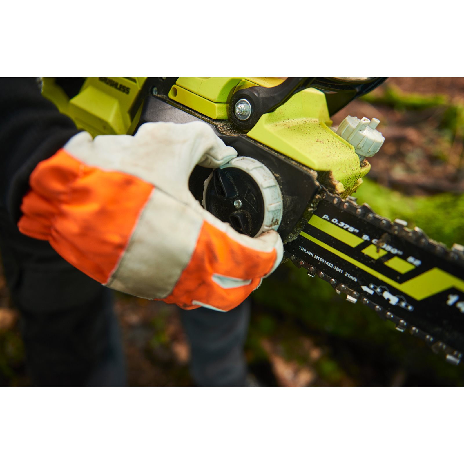 Fierăstrău cu lanț 36V MAX POWER , motor fără perii, lamă 35cm Ryobi RY36CSX35A-0 - detaliu 2