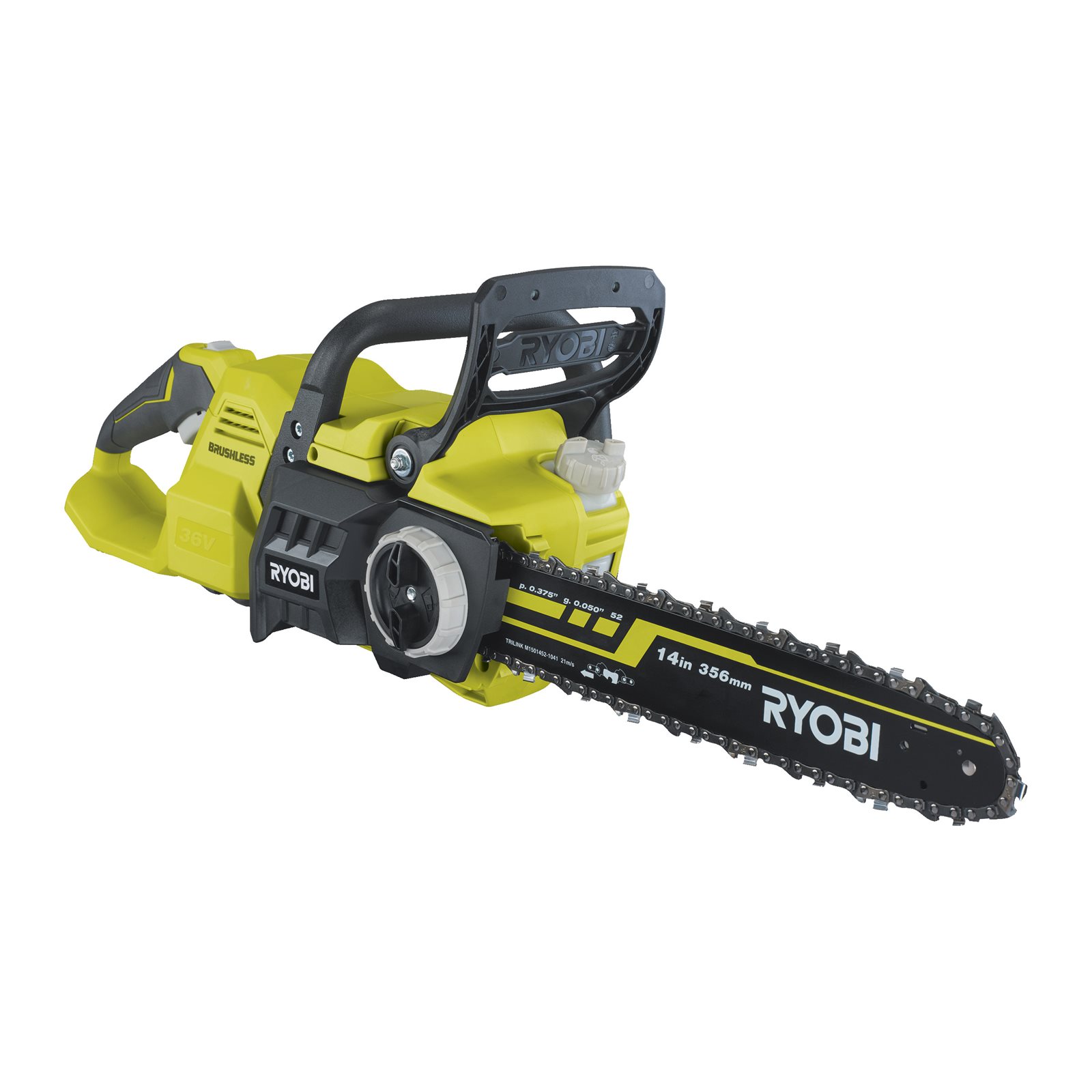 Fierăstrău cu lanț 36V MAX POWER , motor fără perii, lamă 35cm Ryobi RY36CSX35A-0 - imagine 2