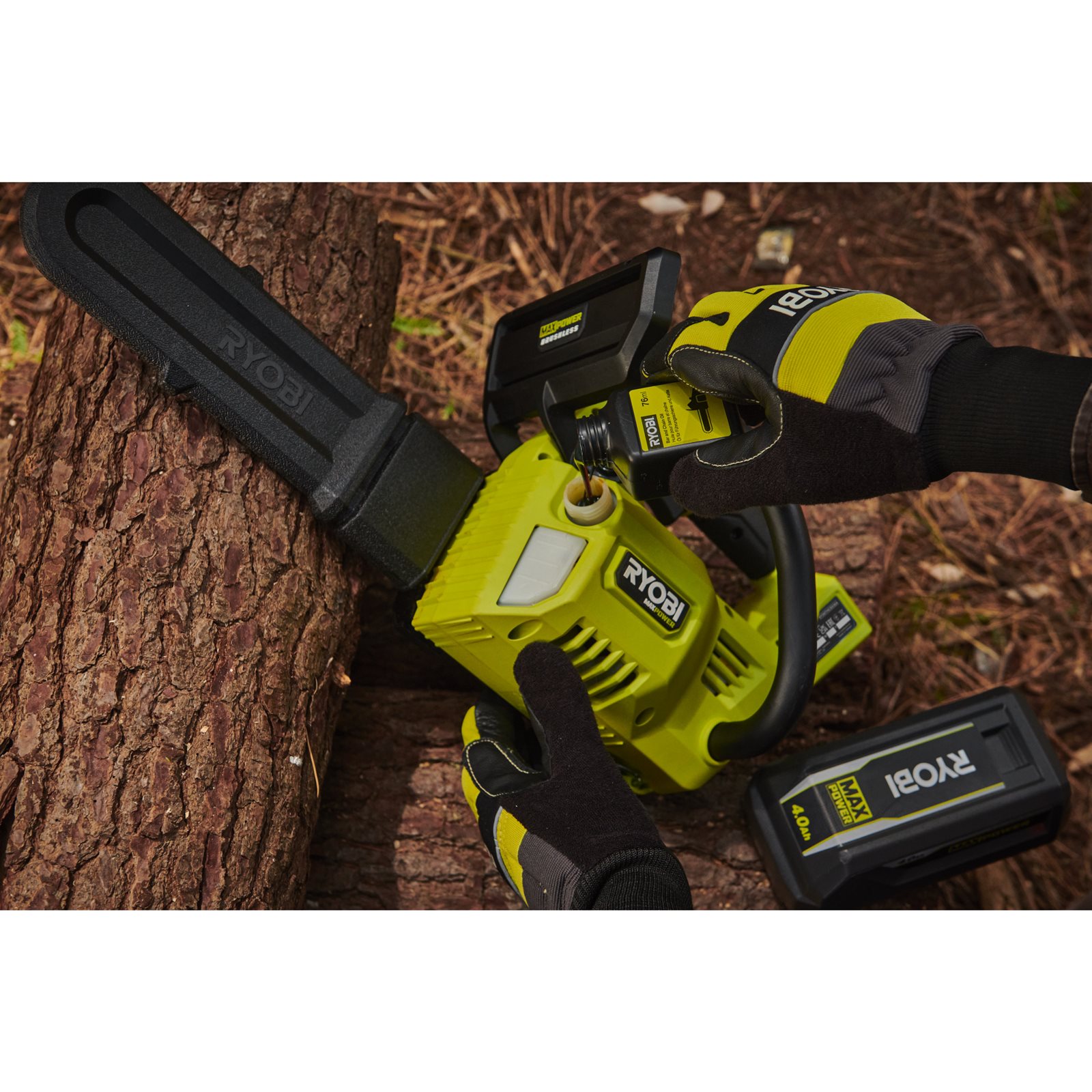 Fierăstraie cu lanț Ryobi RY36THCSX30A-0 - in utilizare 3
